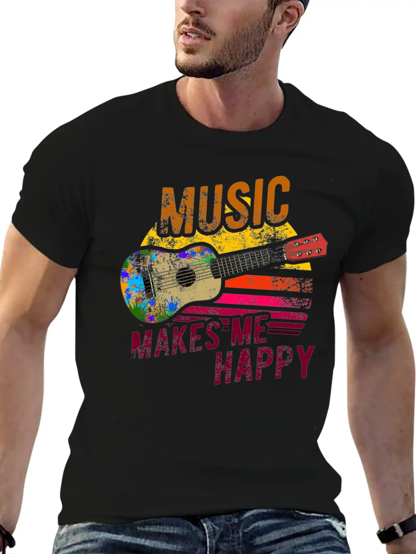 Hawaii Guitar Stylish Everyday T-Shirt – Unisex Basic Cotton Tee