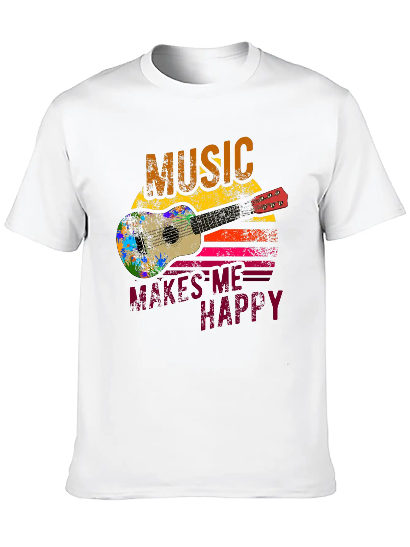 Hawaii Guitar Stylish Everyday T-Shirt – Unisex Basic Cotton Tee