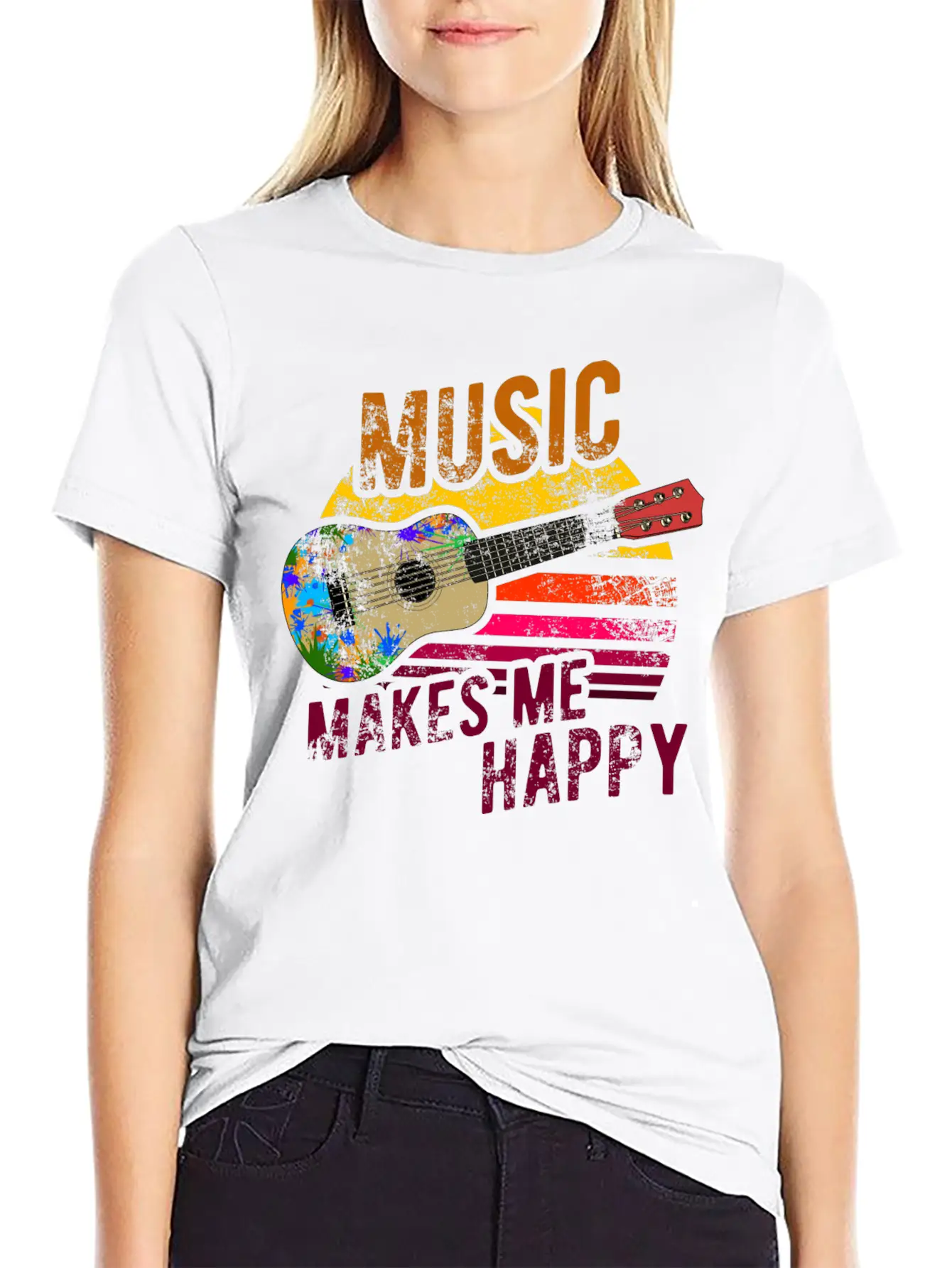 Hawaii Guitar Stylish Everyday T-Shirt – Unisex Basic Cotton Tee