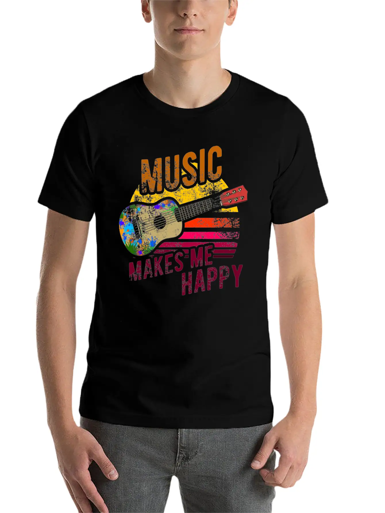 Hawaii Guitar Stylish Everyday T-Shirt – Unisex Basic Cotton Tee