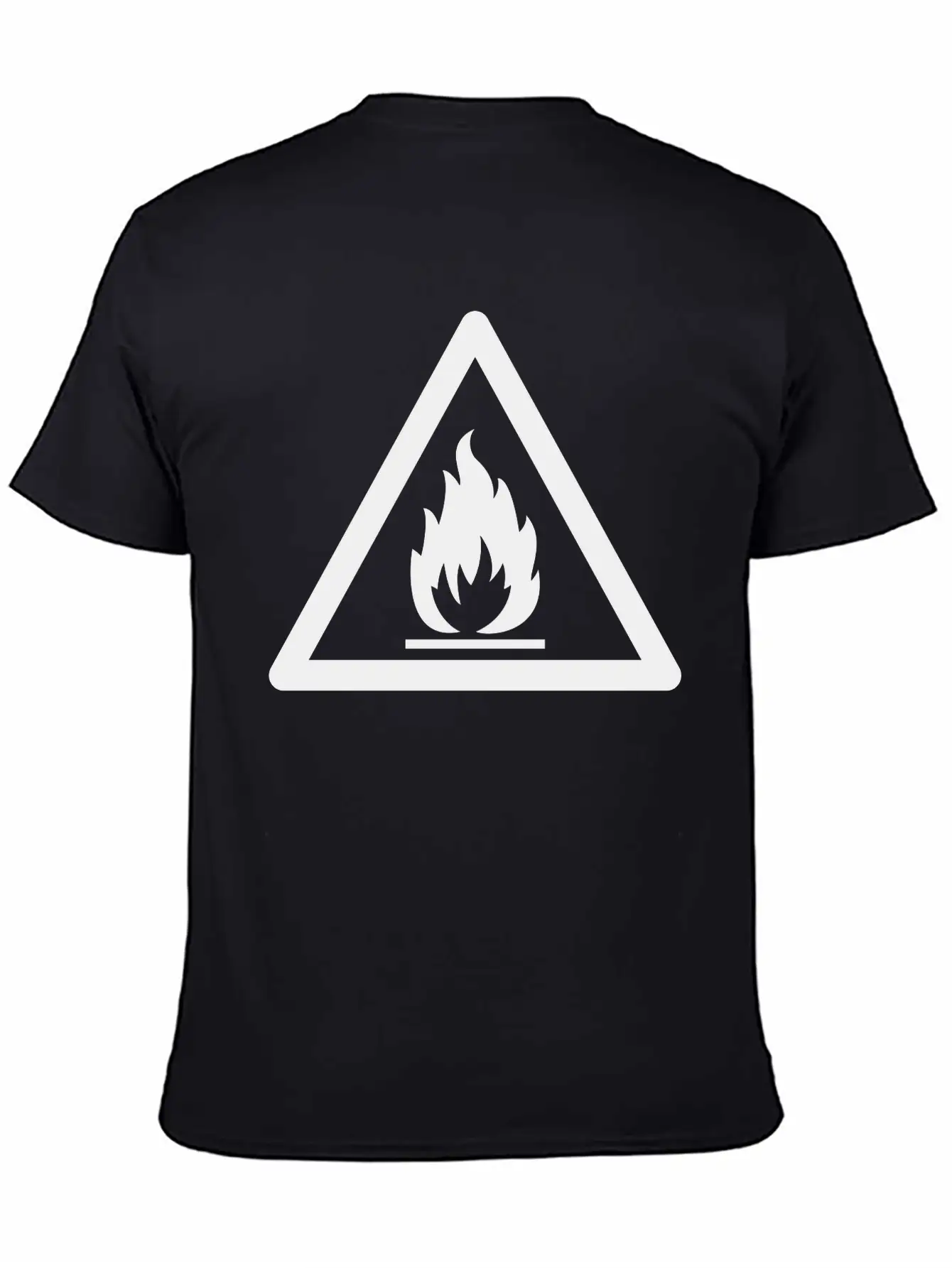 Hazard Symbol - Flammable Substance Stylish Everyday T-Shirt – Unisex Basic Cotton Tee