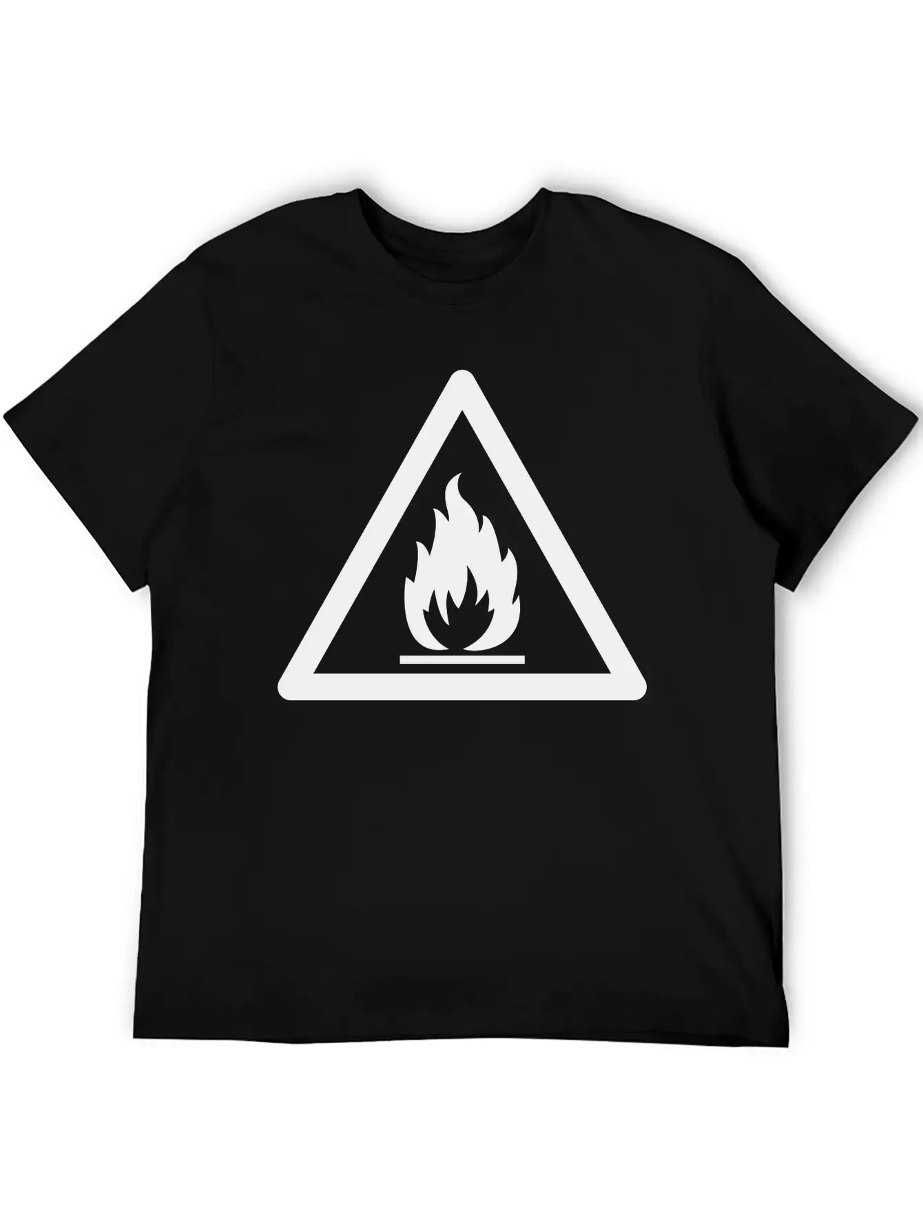 Hazard Symbol - Flammable Substance Stylish Everyday T-Shirt – Unisex Basic Cotton Tee