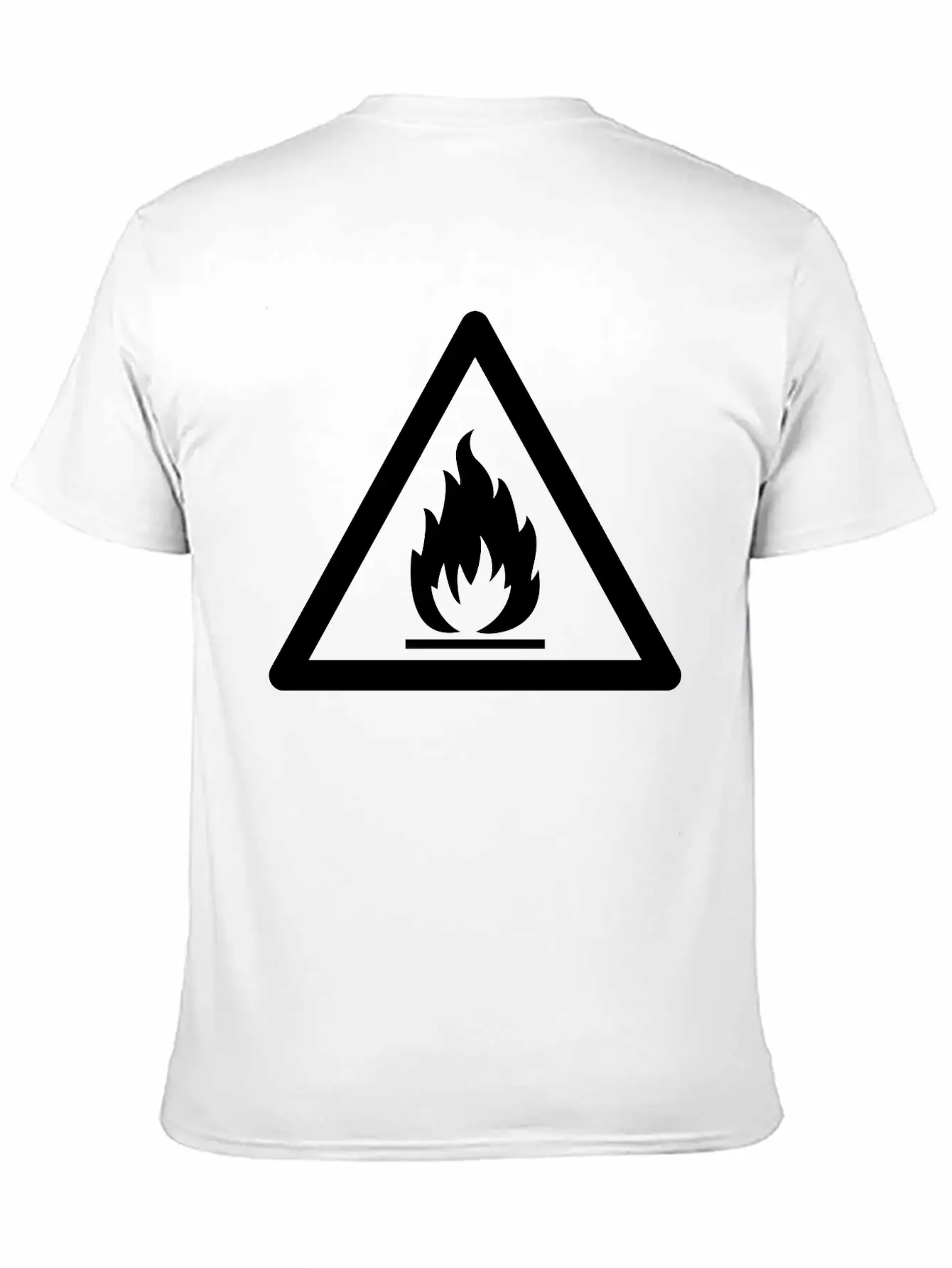 Hazard Symbol - Flammable Substance Stylish Everyday T-Shirt – Unisex Basic Cotton Tee