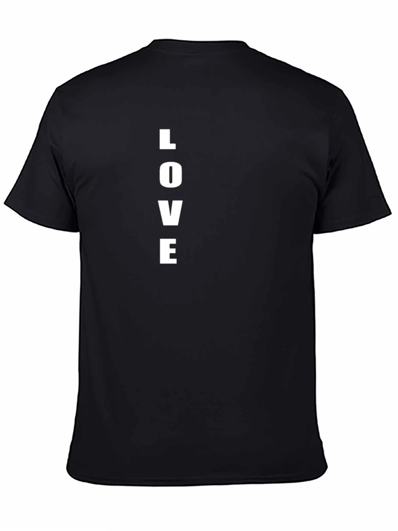 LOVE Print Black T-Shirt - Stylish Casual Tee