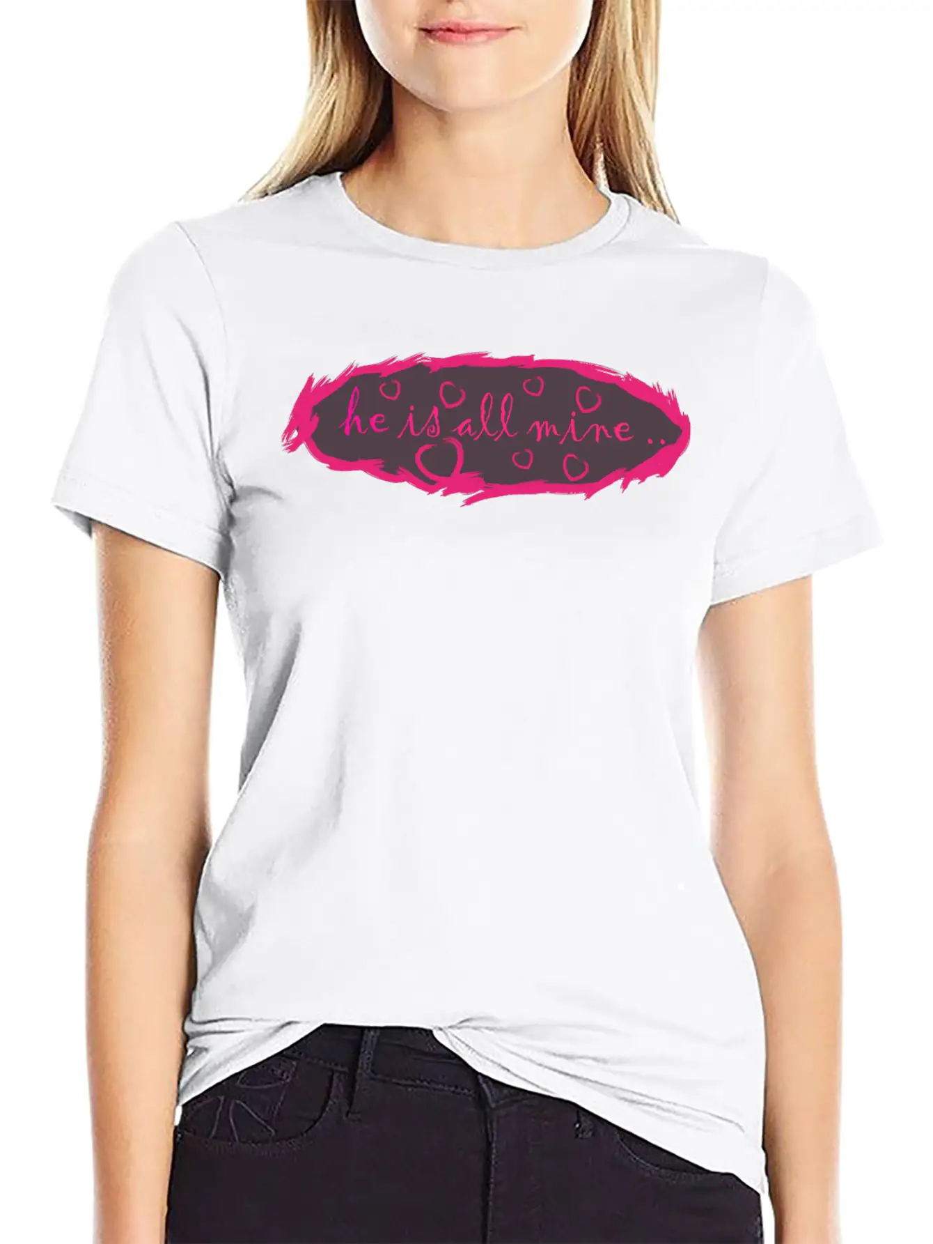 He Is All Mine Stylish Everyday T-Shirt – Unisex Basic Cotton Tee
