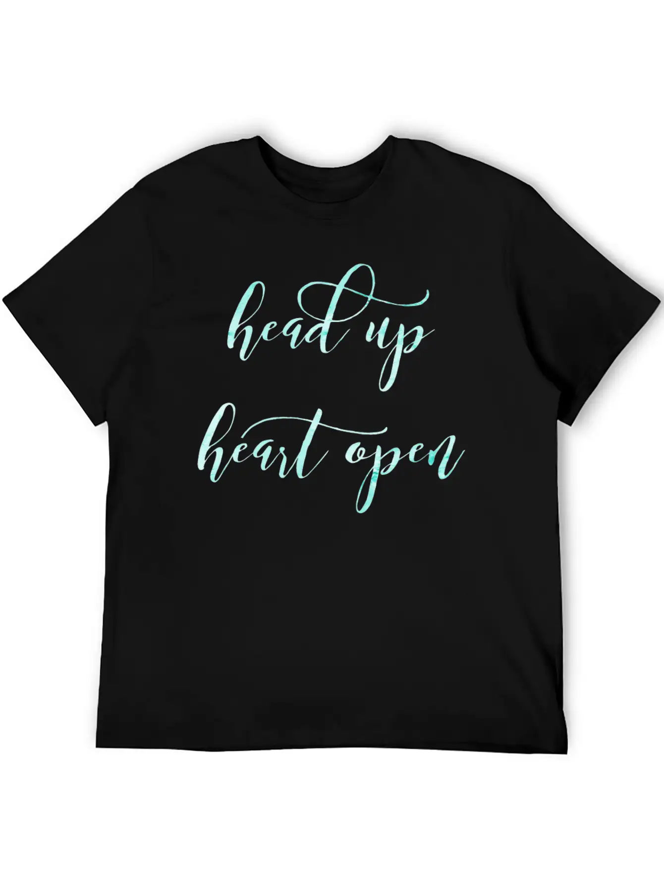 Head Up Heart Open, Loving Kindness Compassion Basic Graphic T-Shirt – Daily Comfort In Soft Cotton