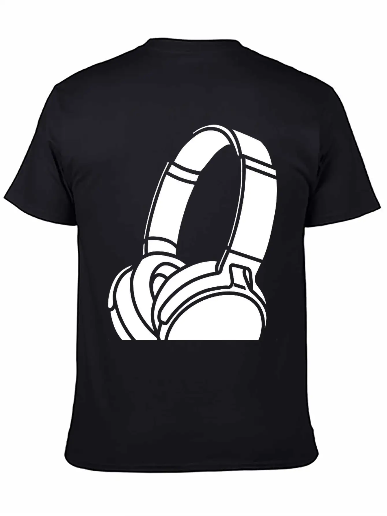 Headphones Unisex Short Sleeve Soft Cotton T-Shirt – Casual Everyday Wear
