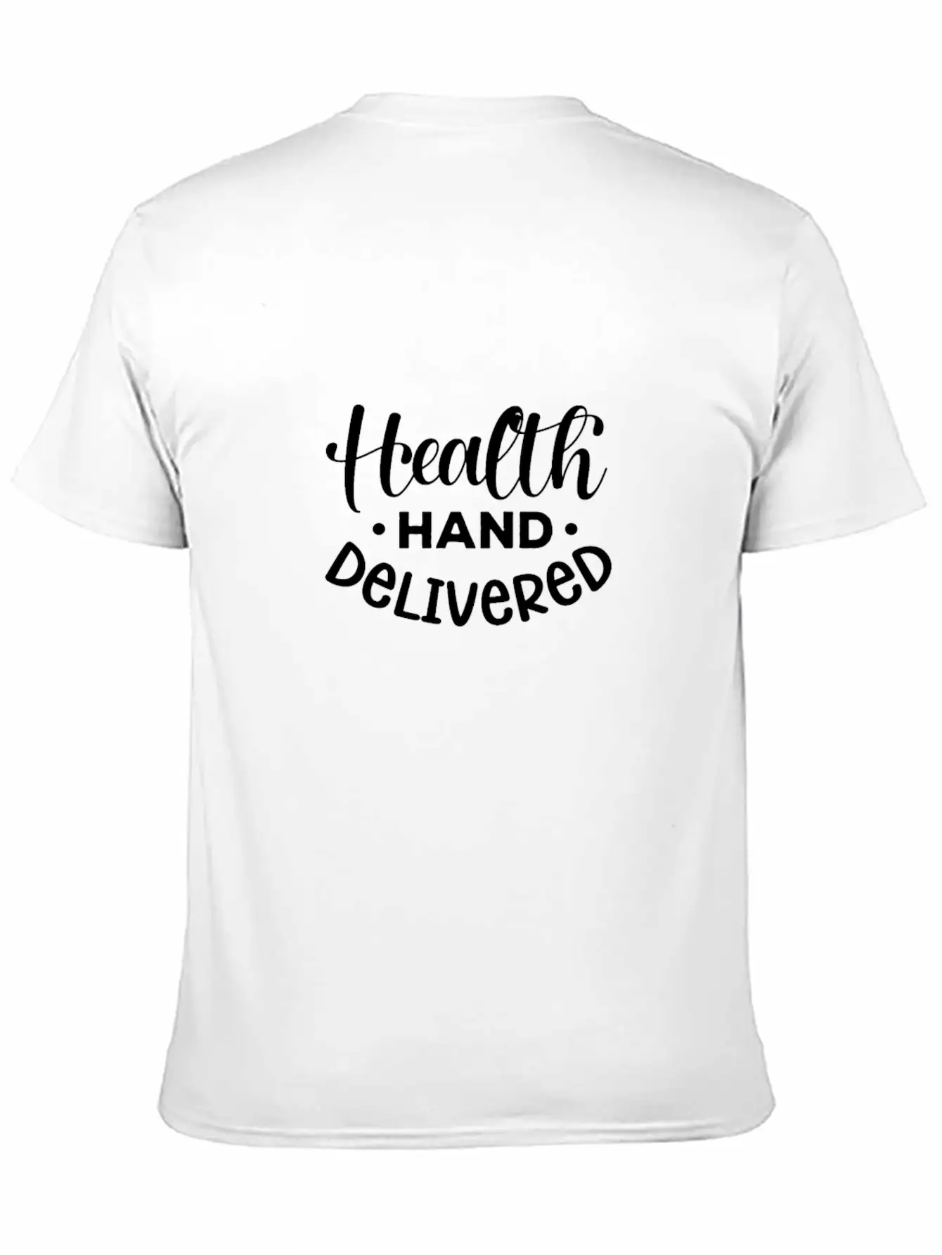 Health Hand Delivered Unisex Short Sleeve Soft Cotton T-Shirt – Casual Everyday Wear