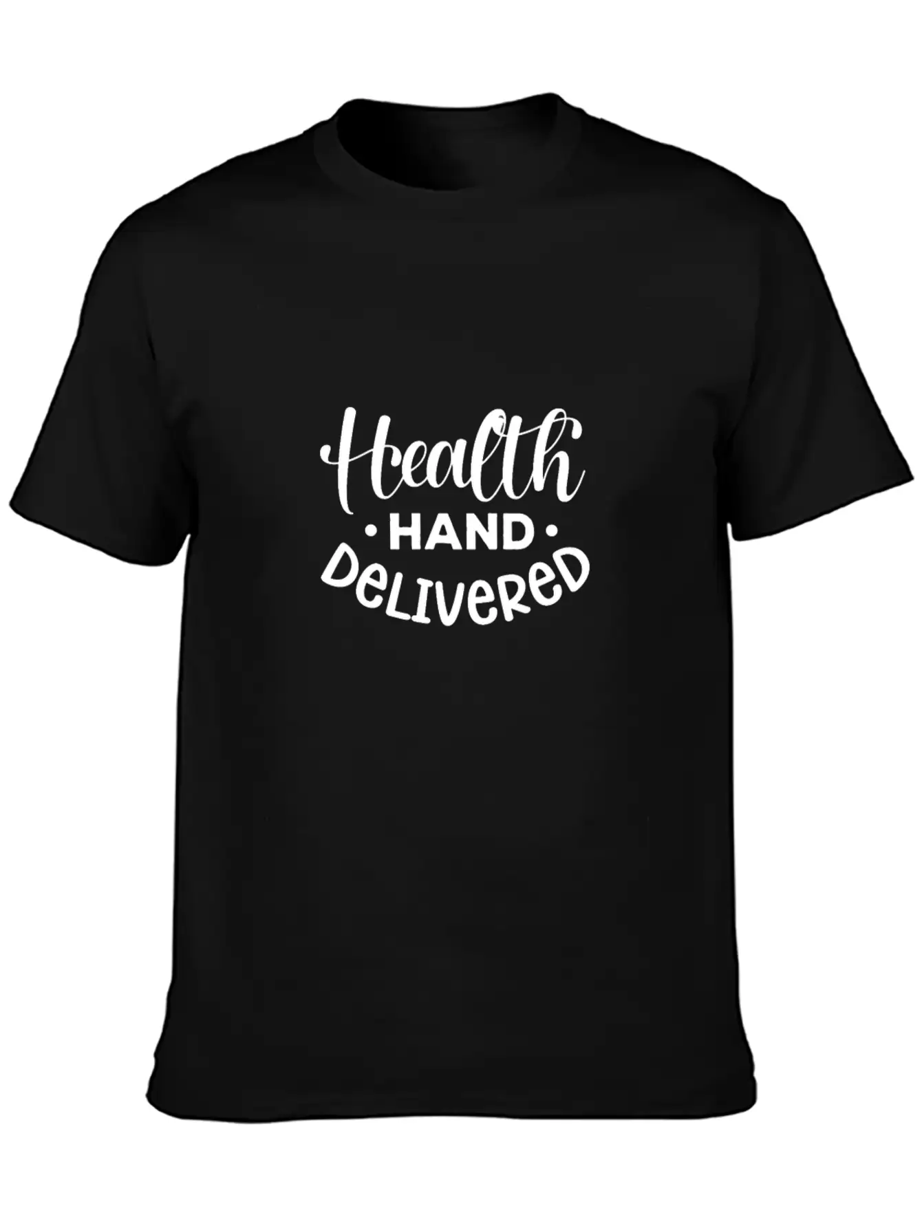 Health Hand Delivered Unisex Short Sleeve Soft Cotton T-Shirt – Casual Everyday Wear