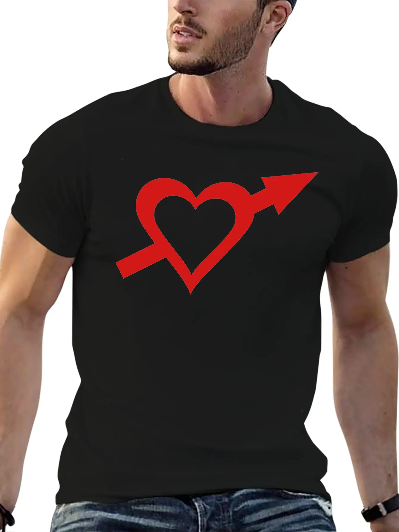 Heart And Arrow Timeless Short Sleeve Tee – Comfy And Minimalist Design