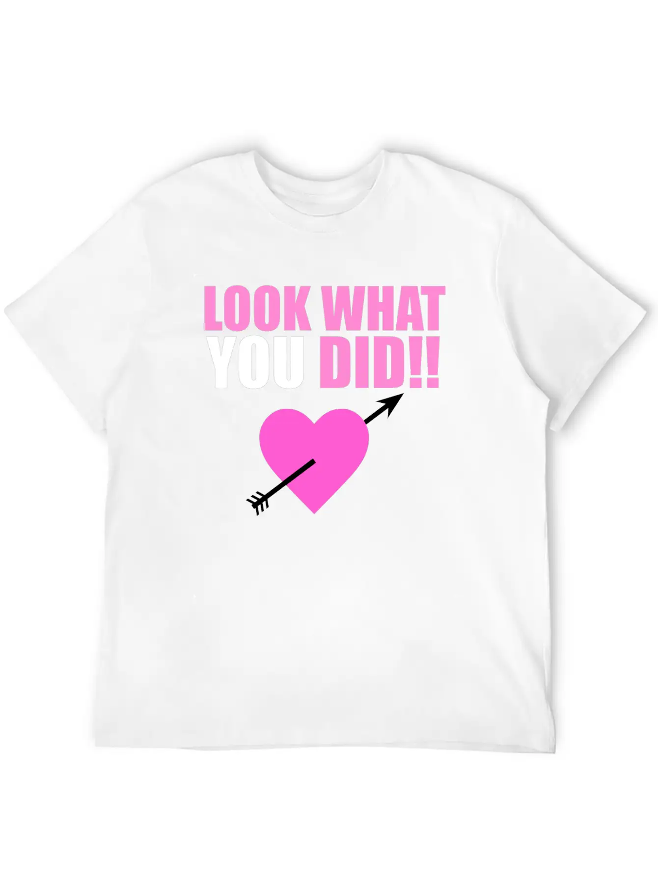 Heart Arrow Valentine Unisex Short Sleeve Soft Cotton T-Shirt – Casual Everyday Wear