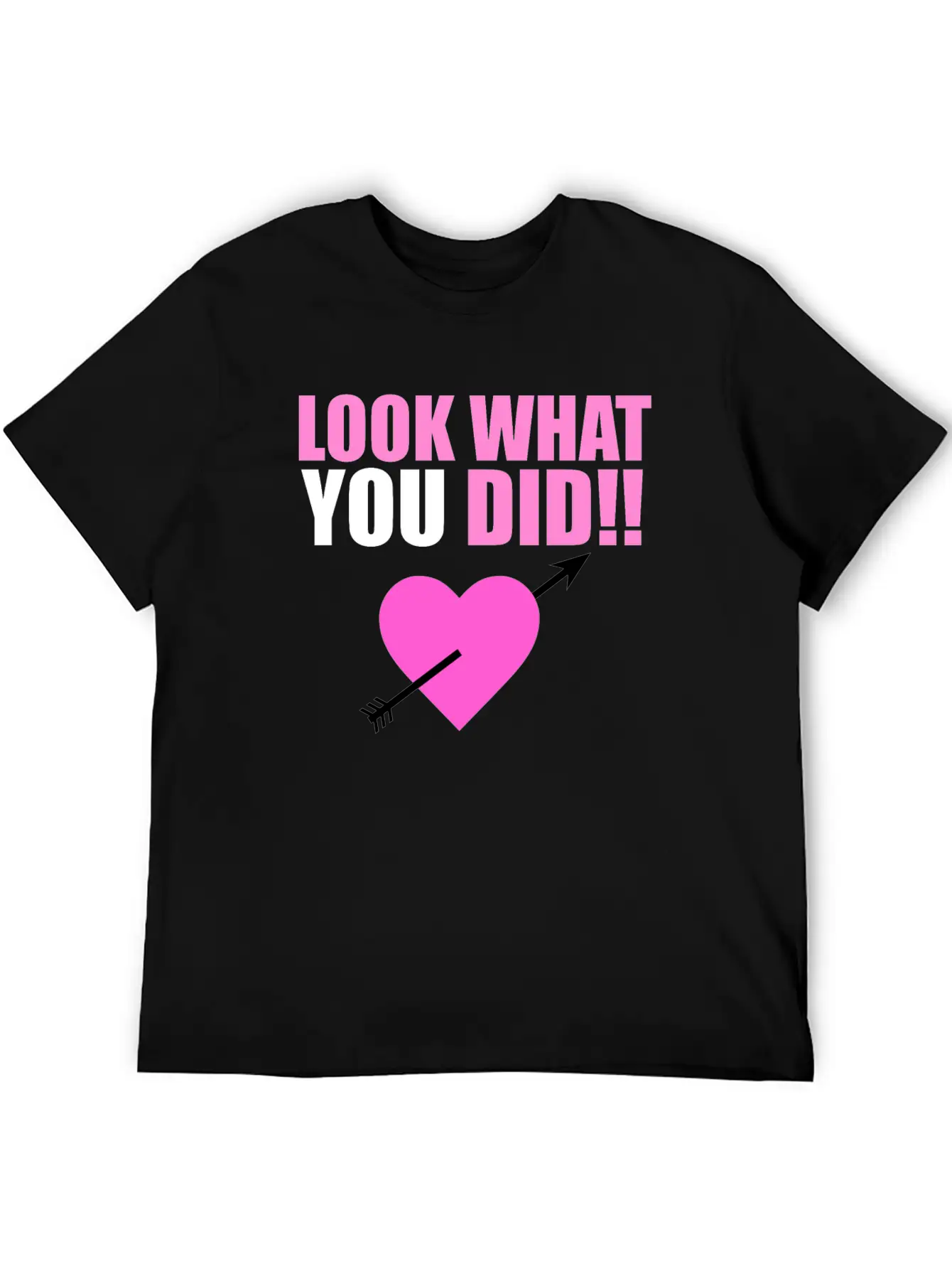 Heart Arrow Valentine Unisex Short Sleeve Soft Cotton T-Shirt – Casual Everyday Wear