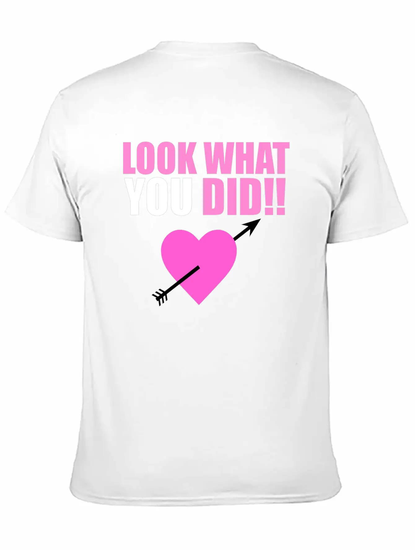 Heart Arrow Valentine Unisex Short Sleeve Soft Cotton T-Shirt – Casual Everyday Wear