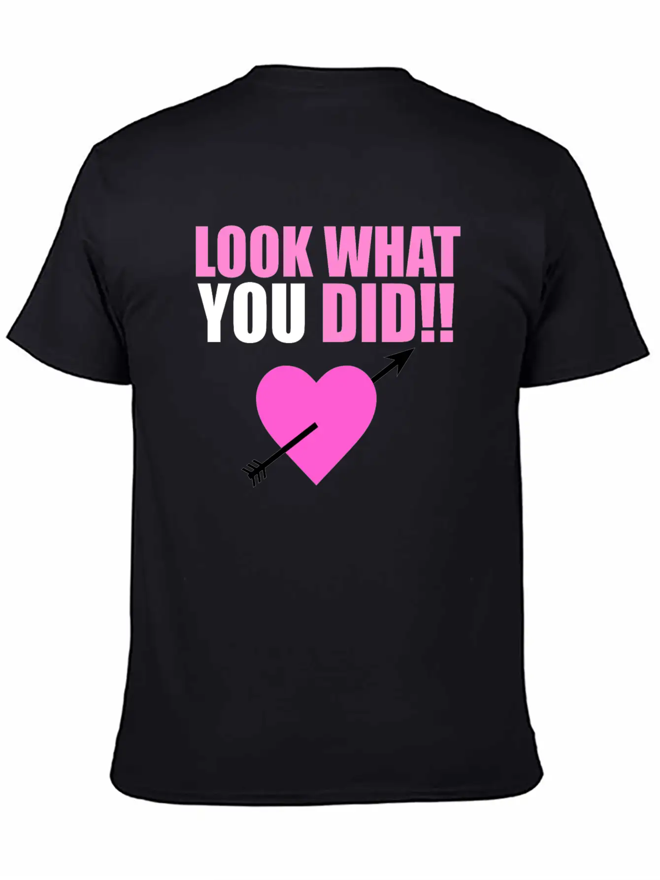 Heart Arrow Valentine Unisex Short Sleeve Soft Cotton T-Shirt – Casual Everyday Wear