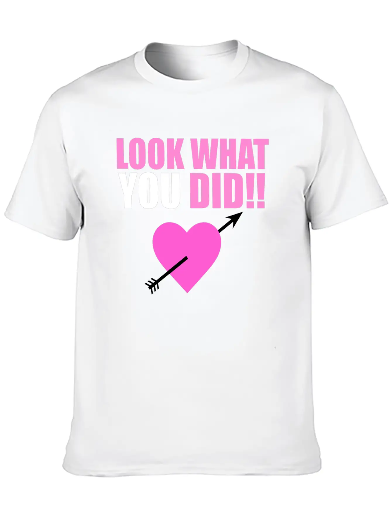 Heart Arrow Valentine Unisex Short Sleeve Soft Cotton T-Shirt – Casual Everyday Wear