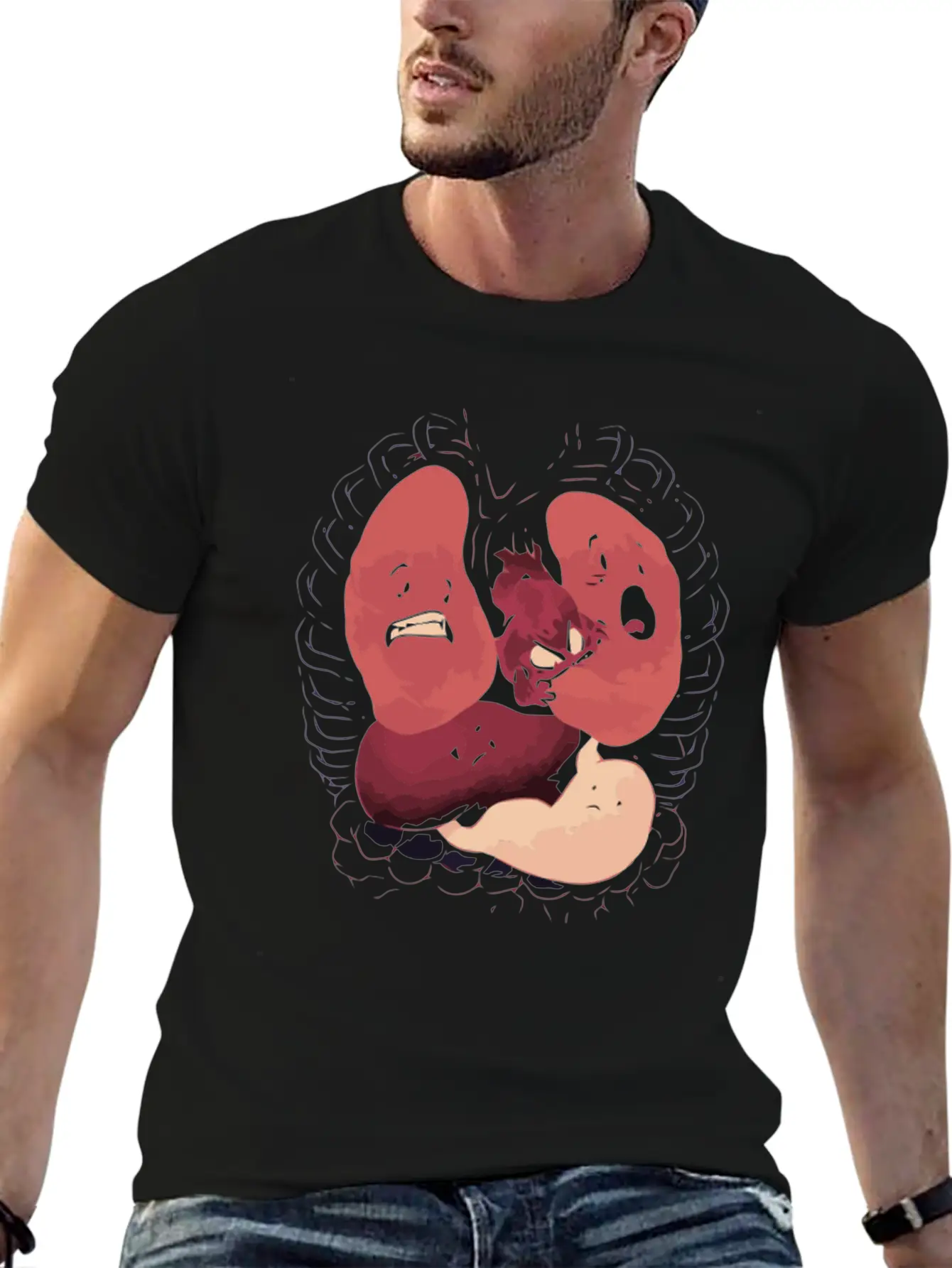 Heart Attack Basic Graphic T-Shirt – Daily Comfort In Soft Cotton