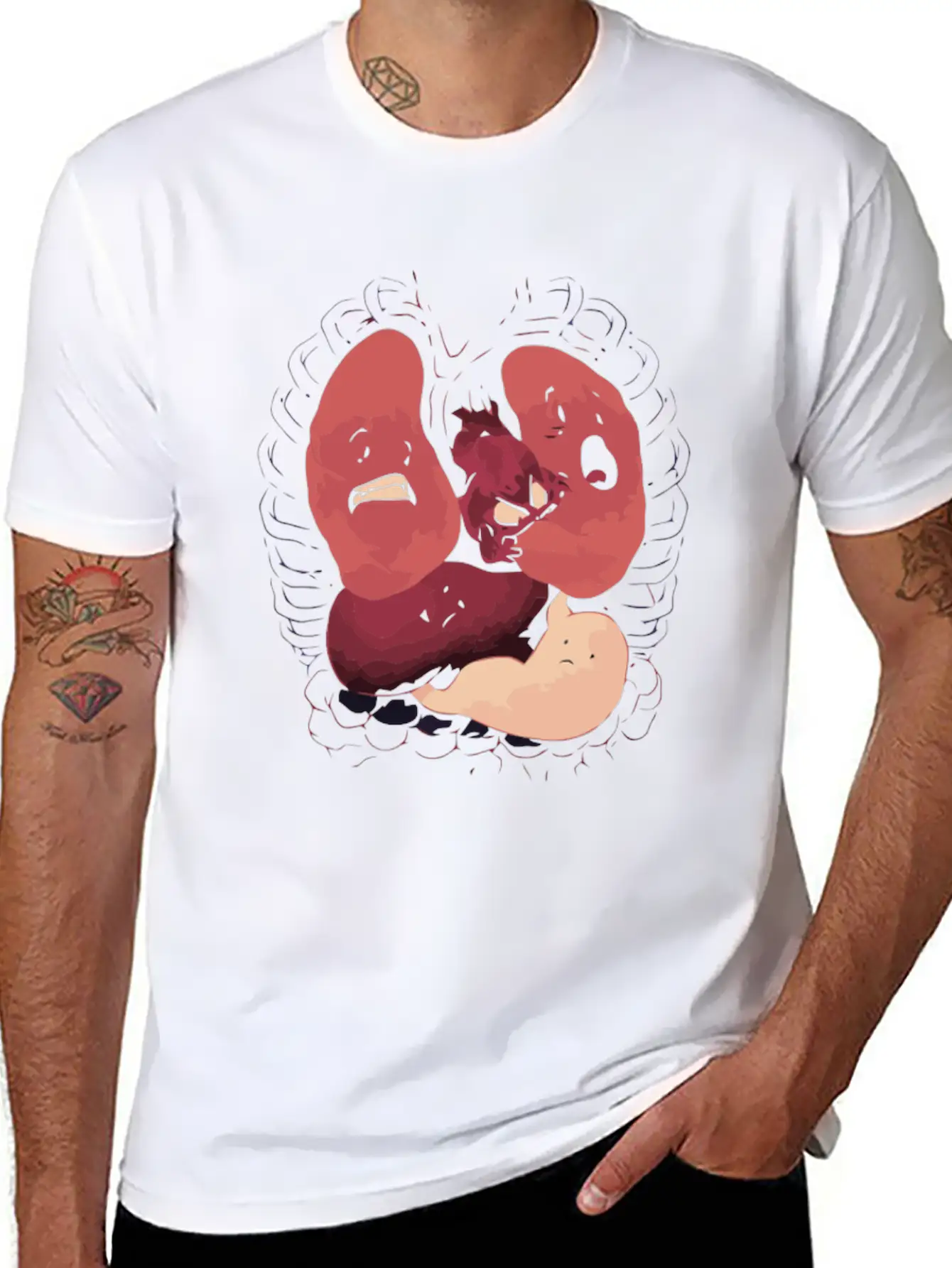 Heart Attack Basic Graphic T-Shirt – Daily Comfort In Soft Cotton