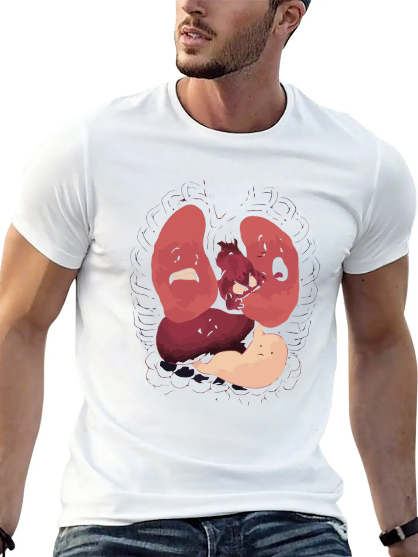 Heart Attack Basic Graphic T-Shirt – Daily Comfort In Soft Cotton