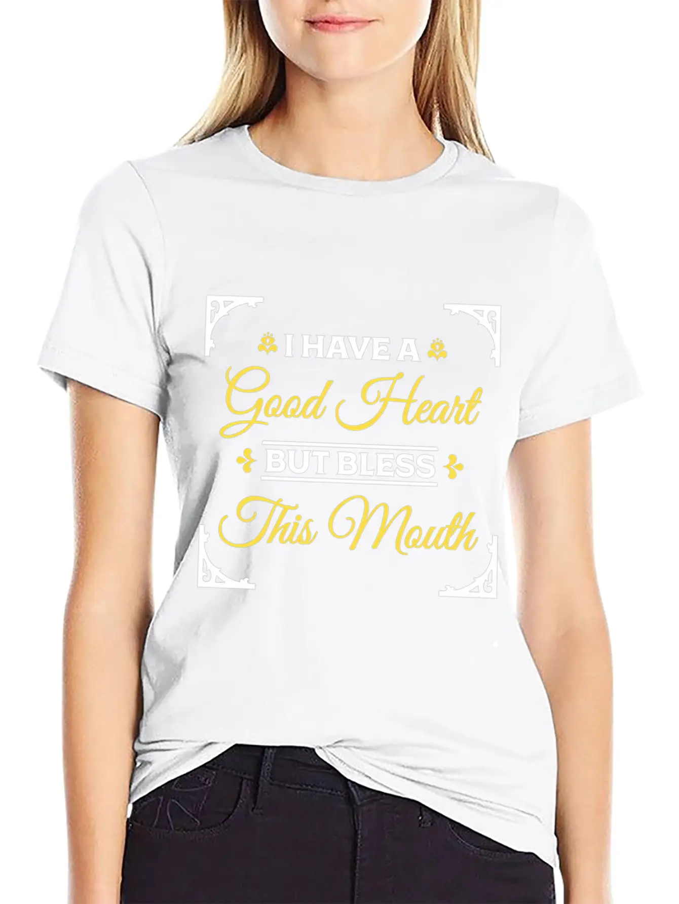 Heart But Bless This Mouth - Cory Music Unisex Short Sleeve Soft Cotton T-Shirt – Casual Everyday Wear
