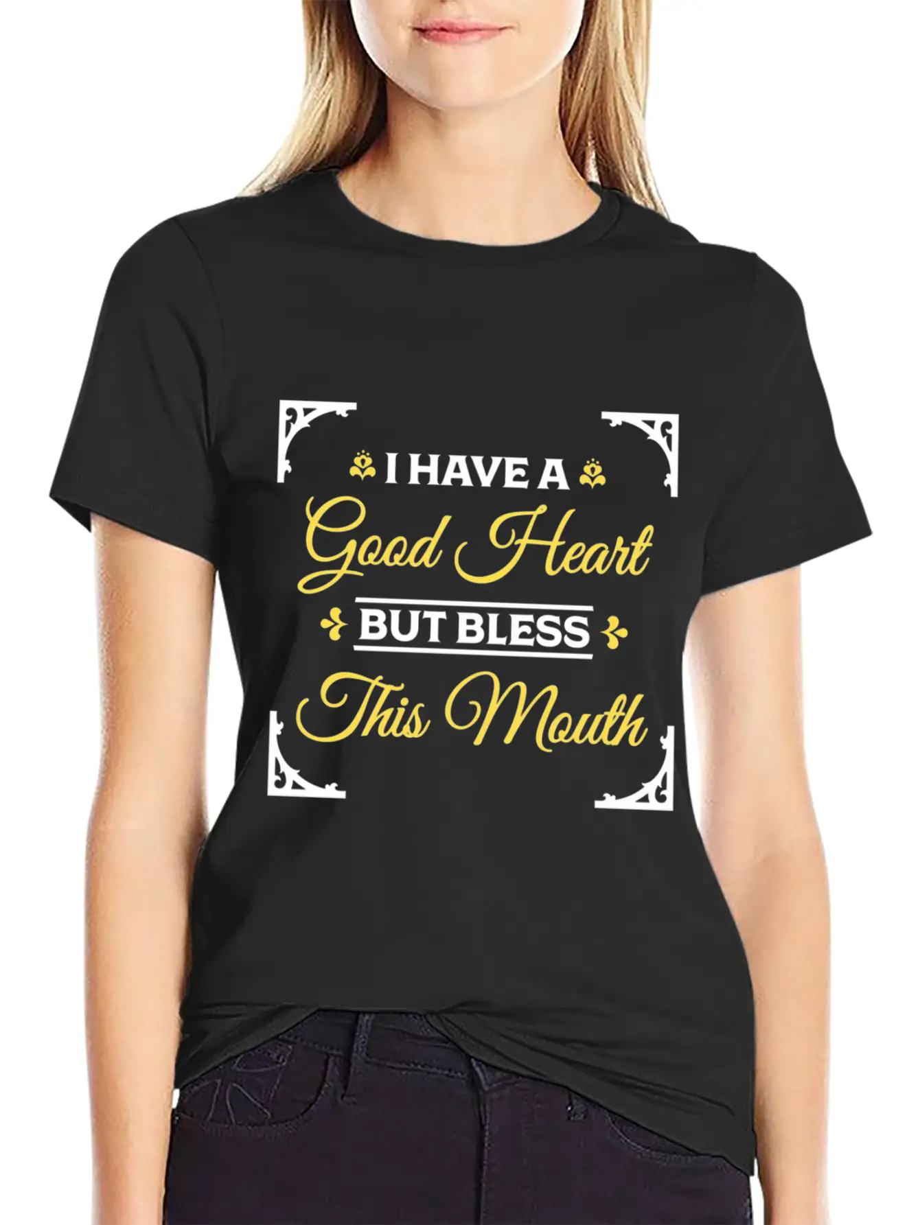 Heart But Bless This Mouth - Cory Music Unisex Short Sleeve Soft Cotton T-Shirt – Casual Everyday Wear