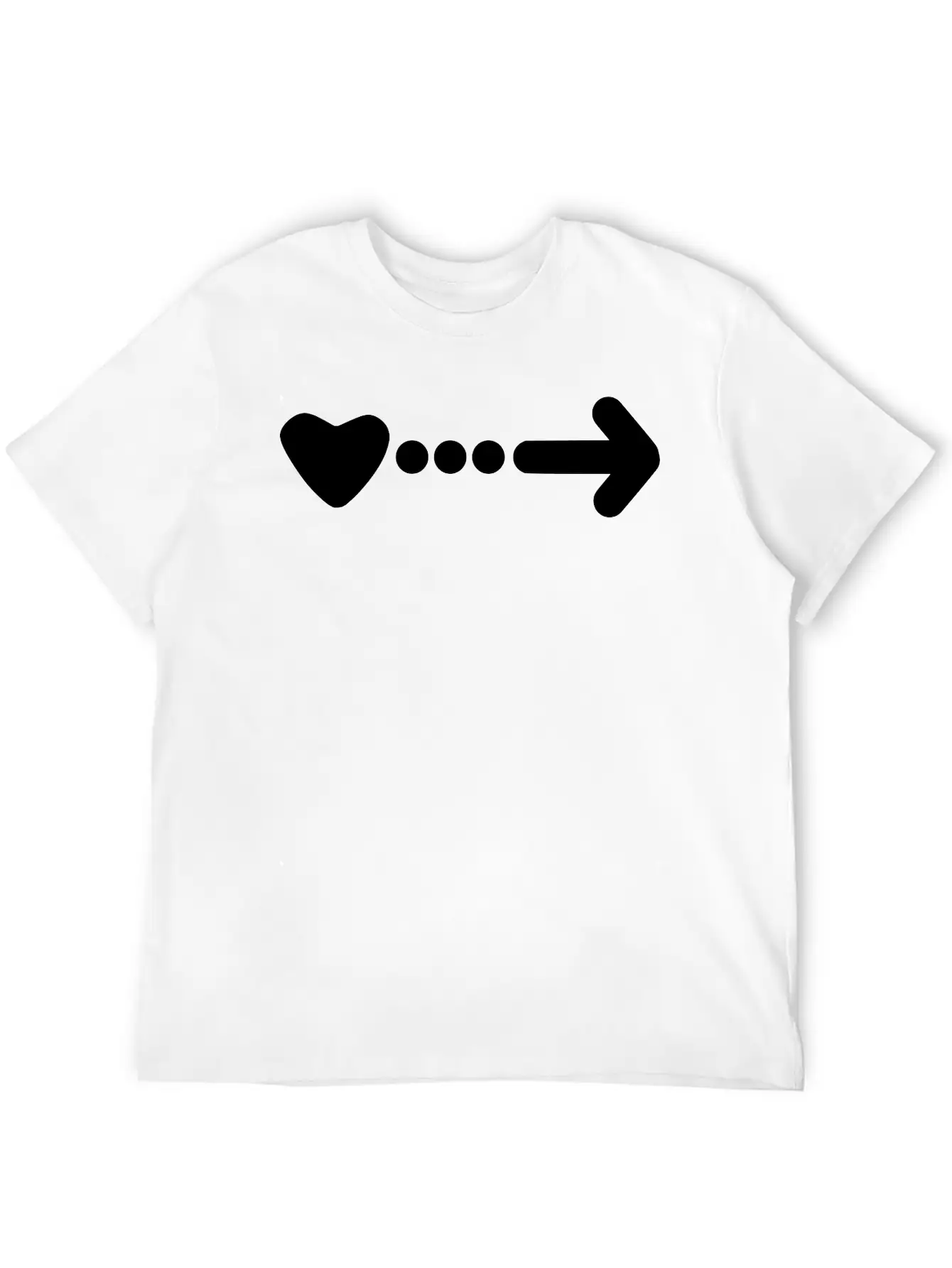 Heart Dots & Arrow Timeless Short Sleeve Tee – Comfy And Minimalist Design