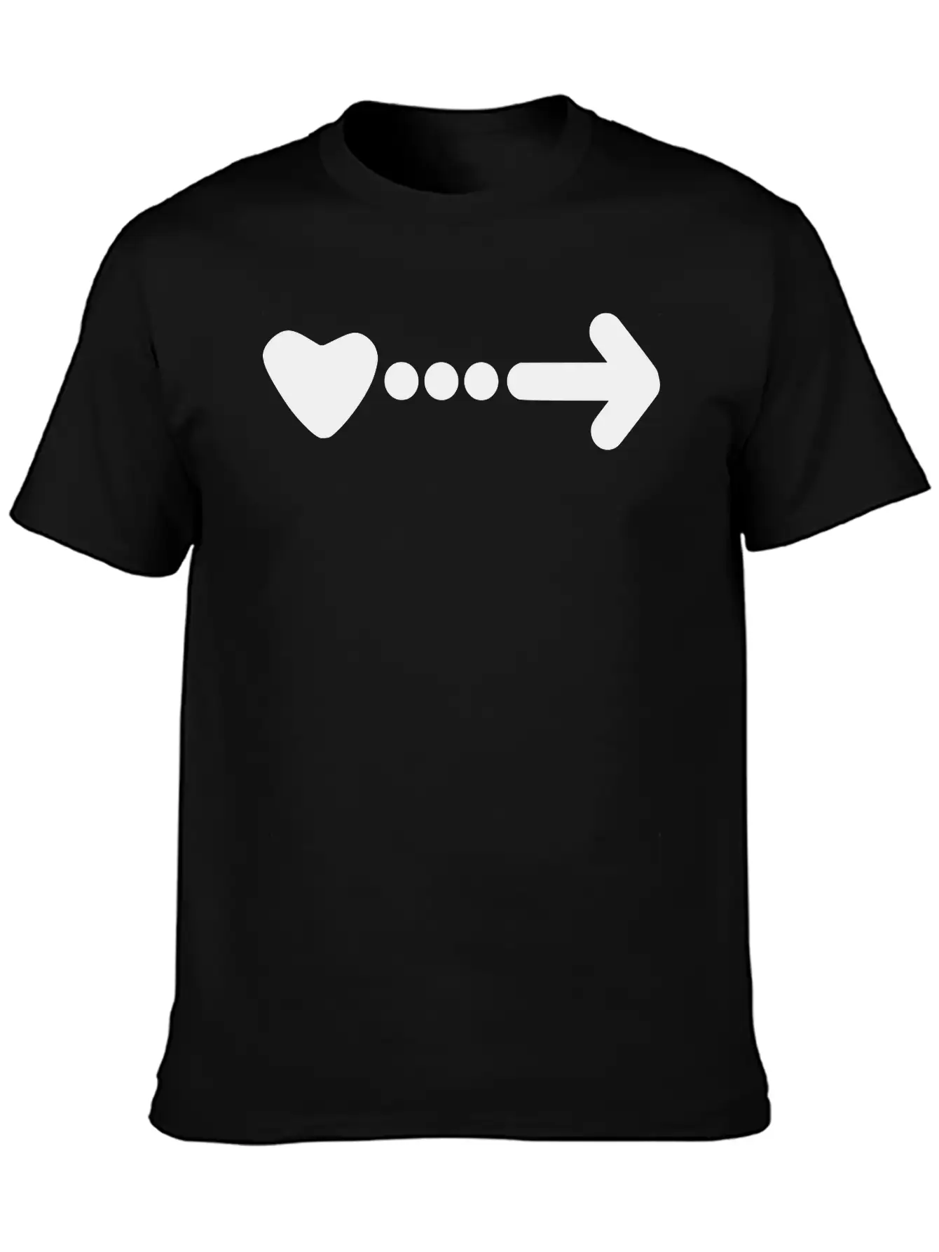 Heart Dots & Arrow Timeless Short Sleeve Tee – Comfy And Minimalist Design