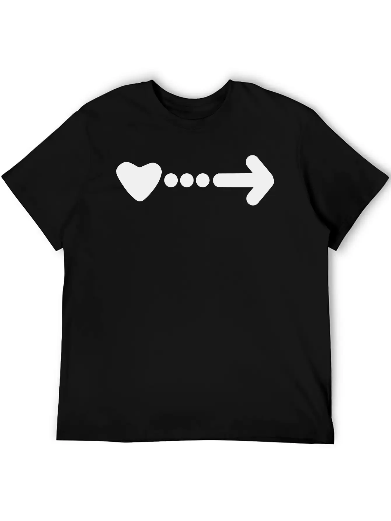 Heart Dots & Arrow Timeless Short Sleeve Tee – Comfy And Minimalist Design
