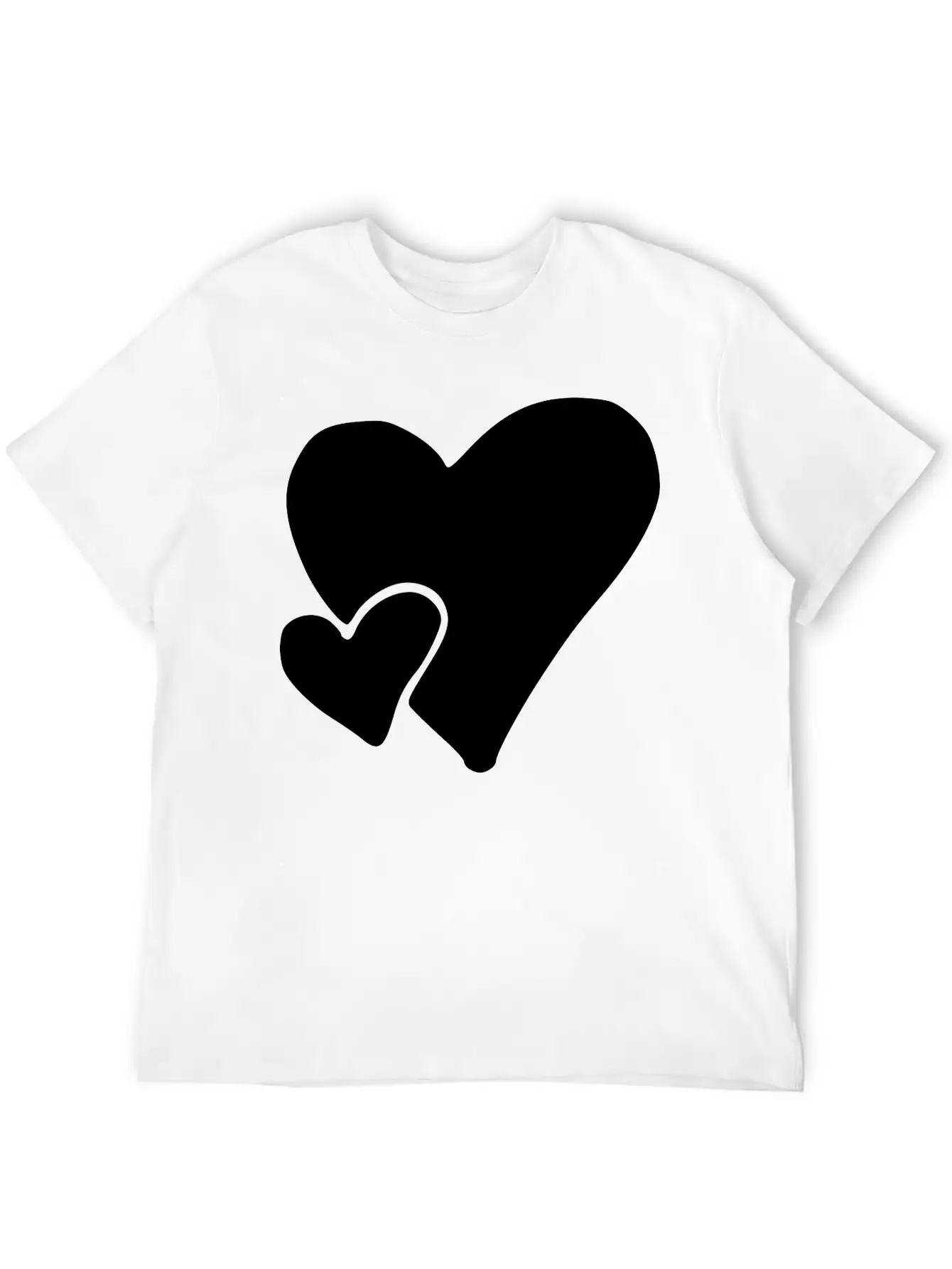 Heart Emojis Sketch Unisex Casual T-Shirt – Clean Design For Daily Comfort
