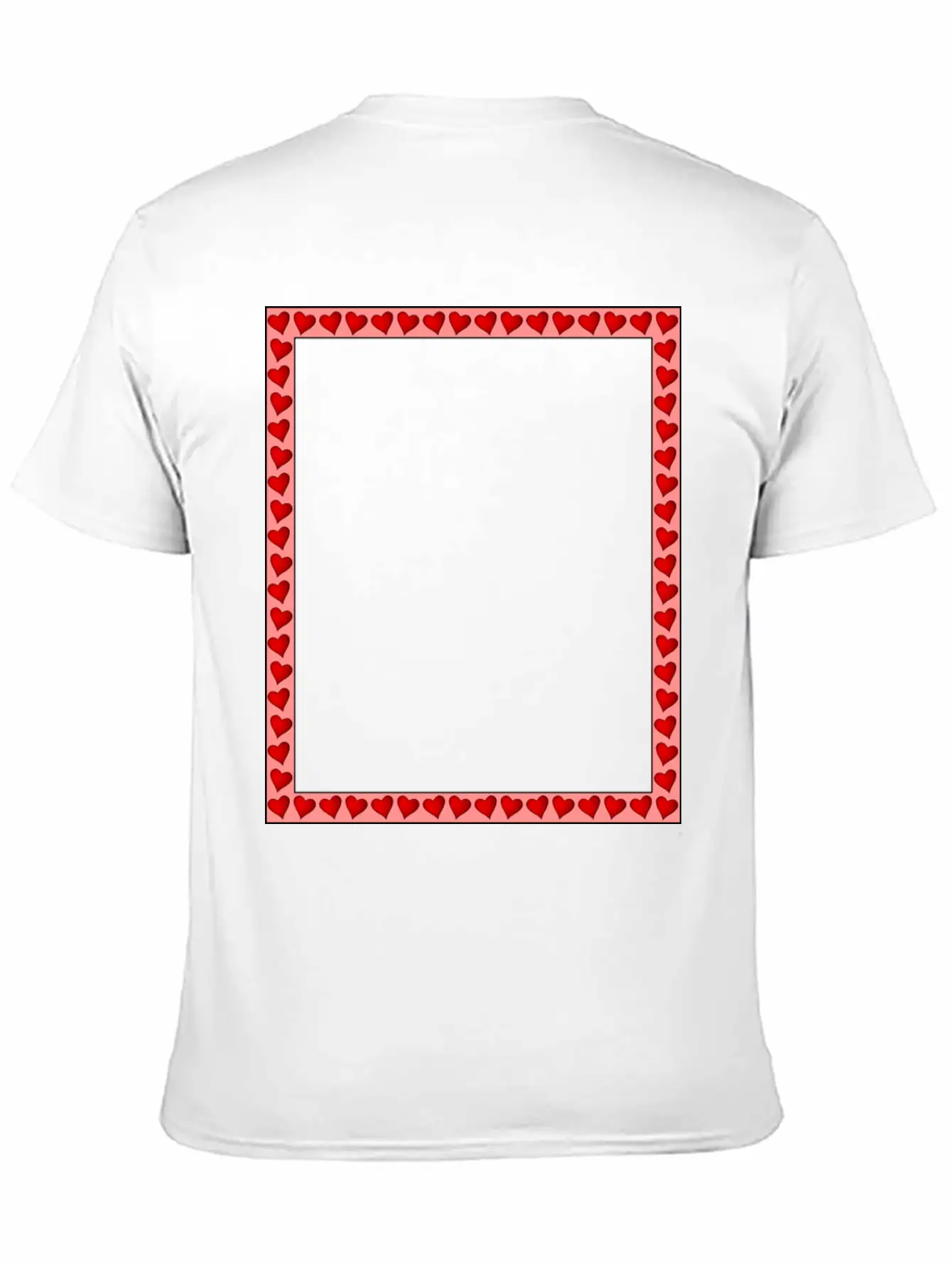 Heart Frame Comfortable Minimalist Graphic Tee – Summer Style Essential