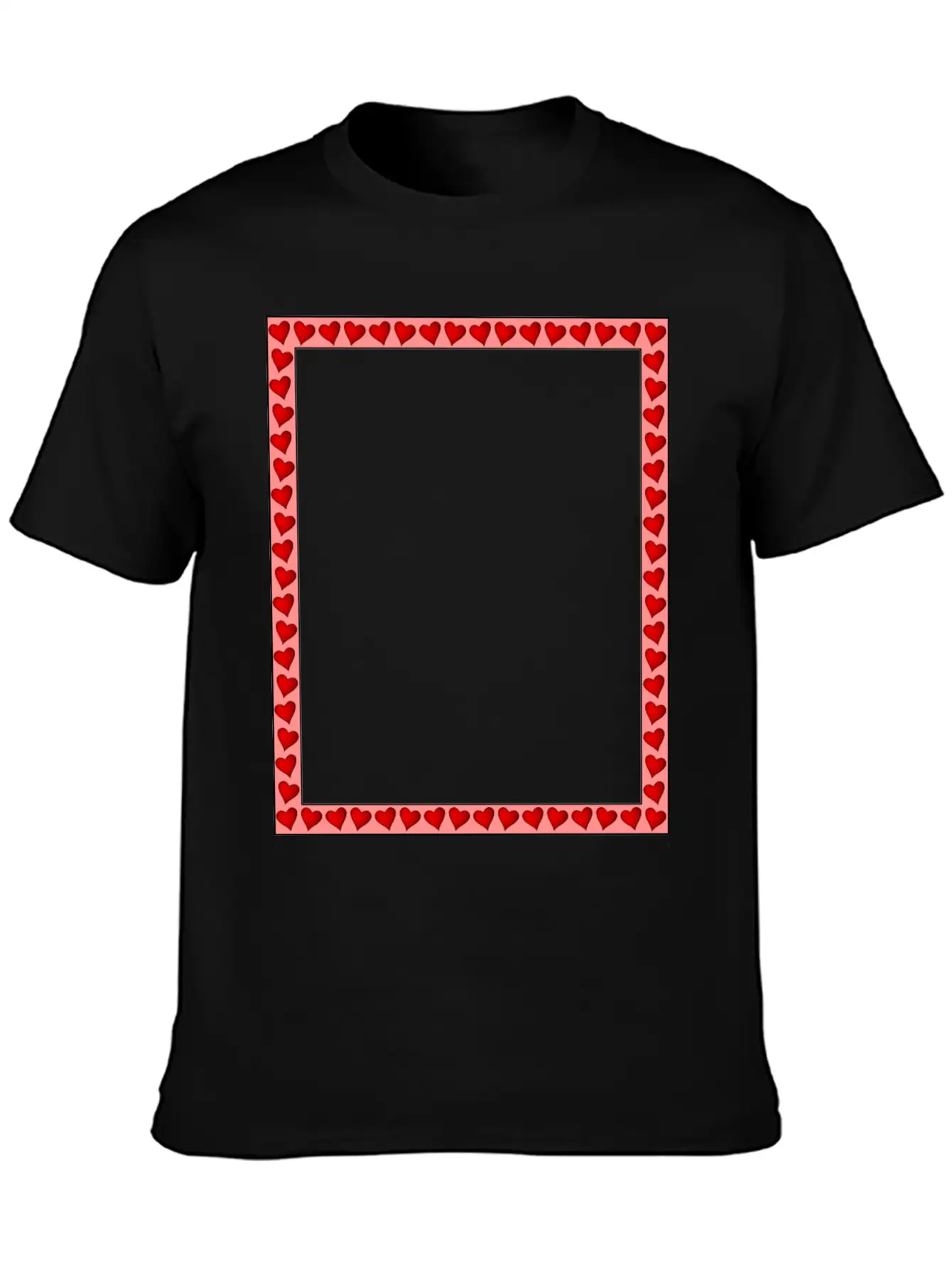 Heart Frame Comfortable Minimalist Graphic Tee – Summer Style Essential