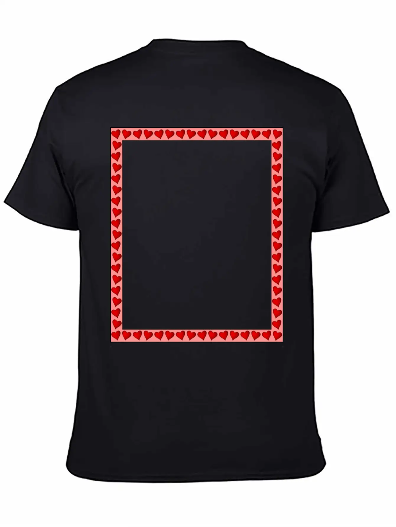 Heart Frame Comfortable Minimalist Graphic Tee – Summer Style Essential
