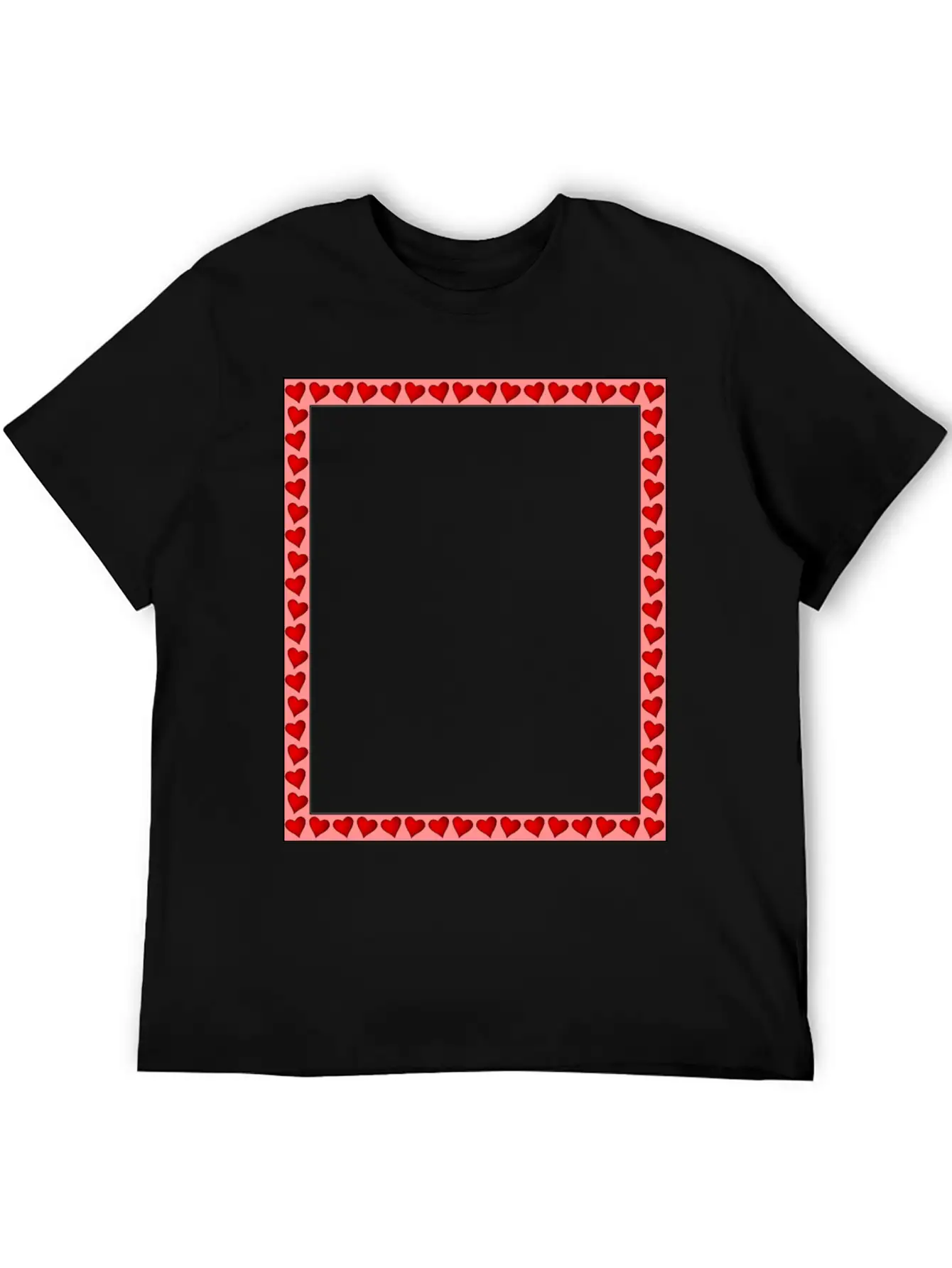 Heart Frame Comfortable Minimalist Graphic Tee – Summer Style Essential