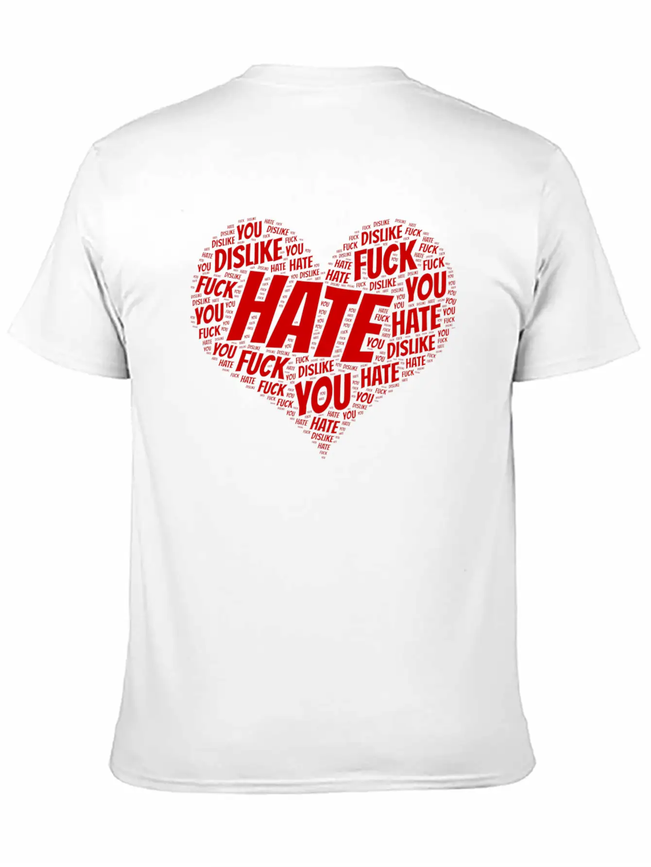 Heart Hate Comfortable Minimalist Graphic Tee – Summer Style Essential