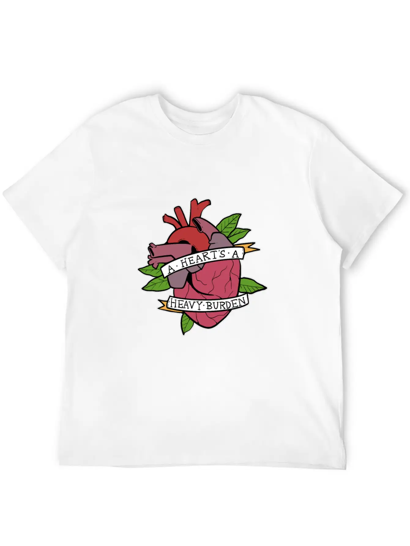 Heart Heavy Burden Motivated And Inspired Gift Comfortable Minimalist Graphic Tee – Summer Style Essential