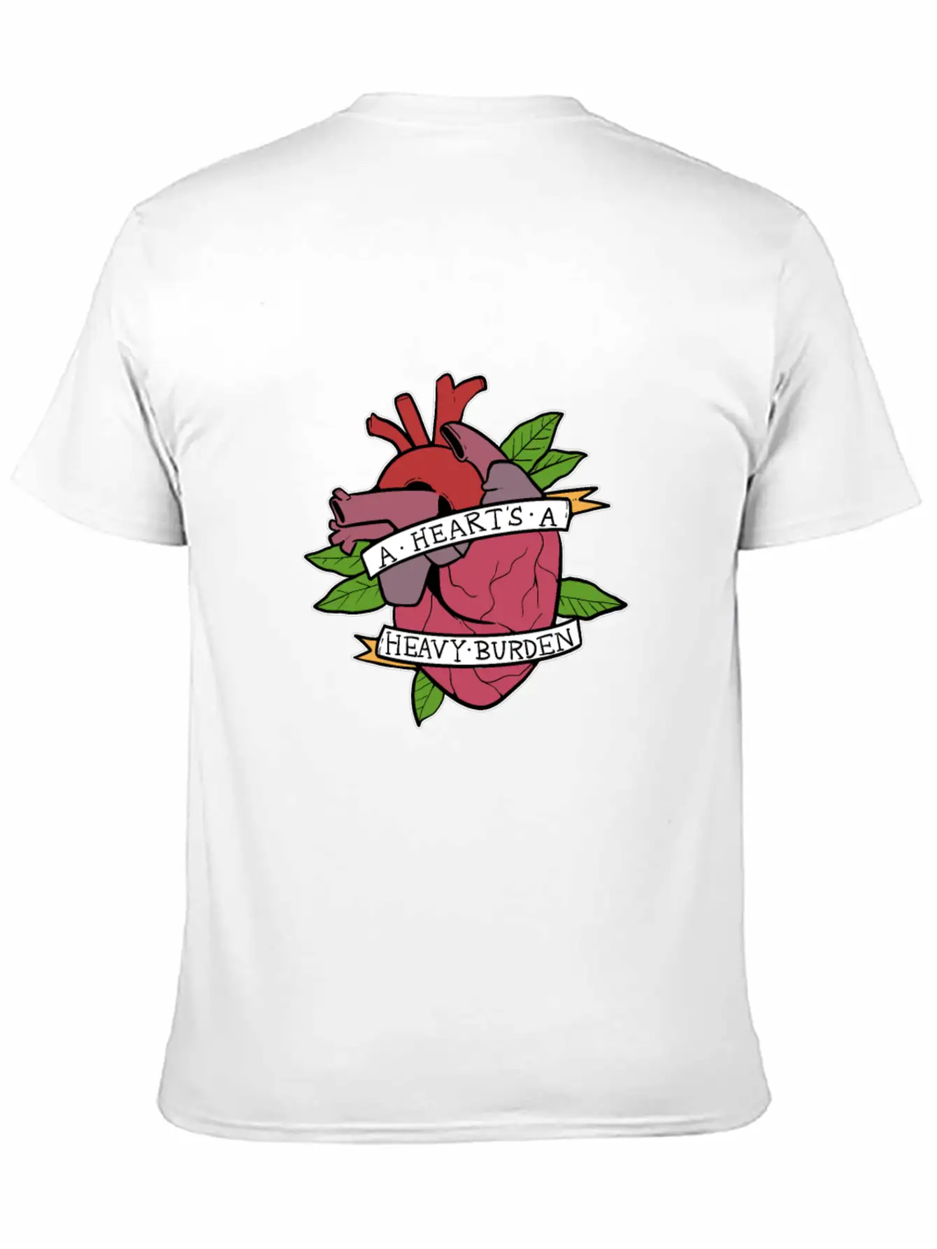 Heart Heavy Burden Motivated And Inspired Gift Comfortable Minimalist Graphic Tee – Summer Style Essential