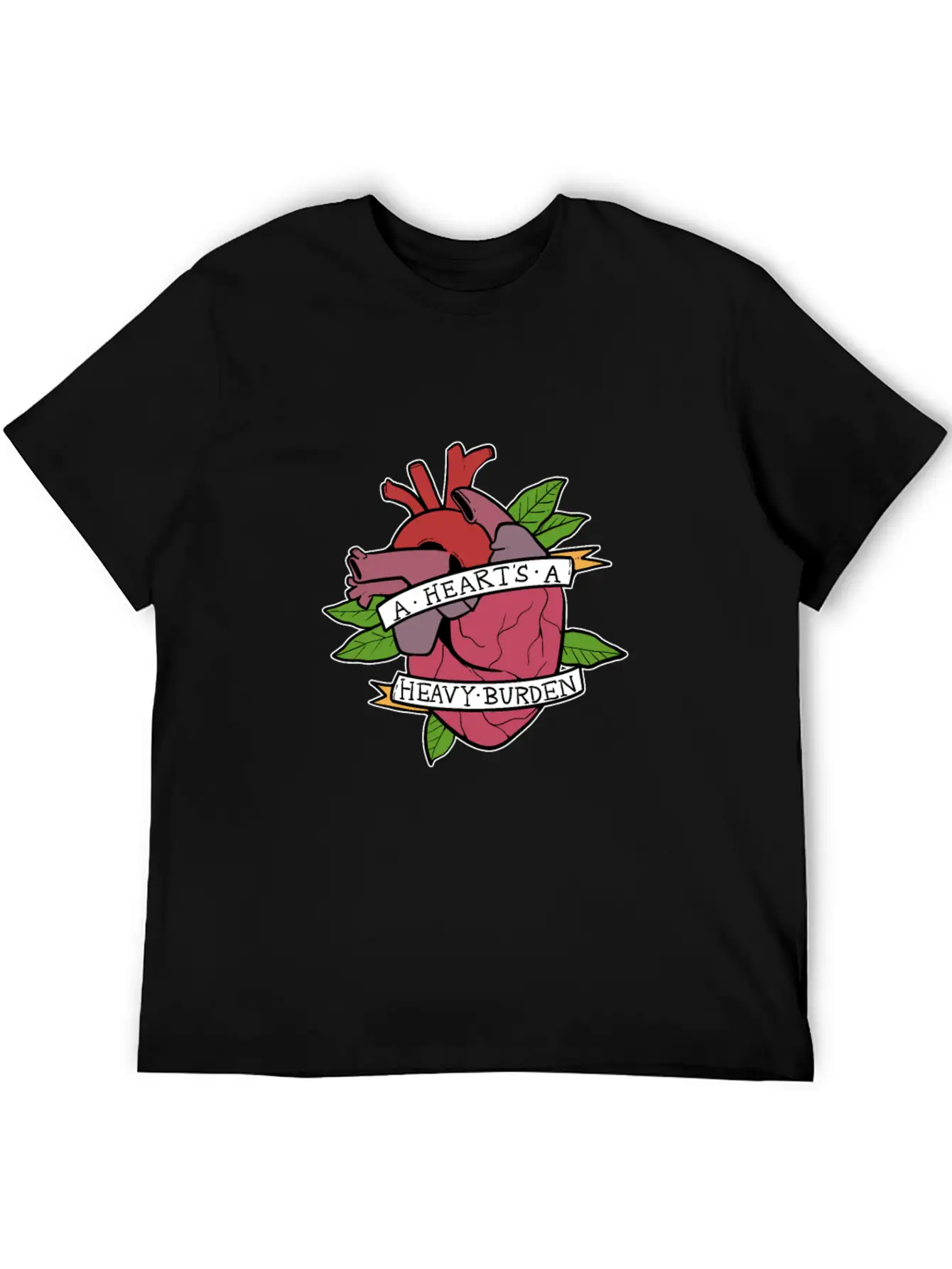 Heart Heavy Burden Motivated And Inspired Gift Comfortable Minimalist Graphic Tee – Summer Style Essential
