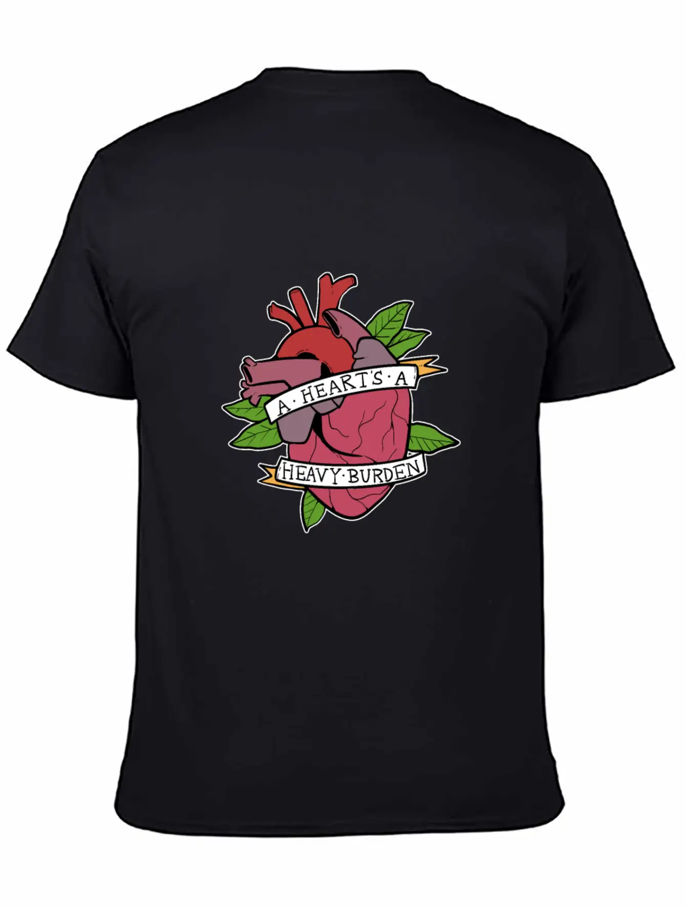 Heart Heavy Burden Motivated And Inspired Gift Comfortable Minimalist Graphic Tee – Summer Style Essential