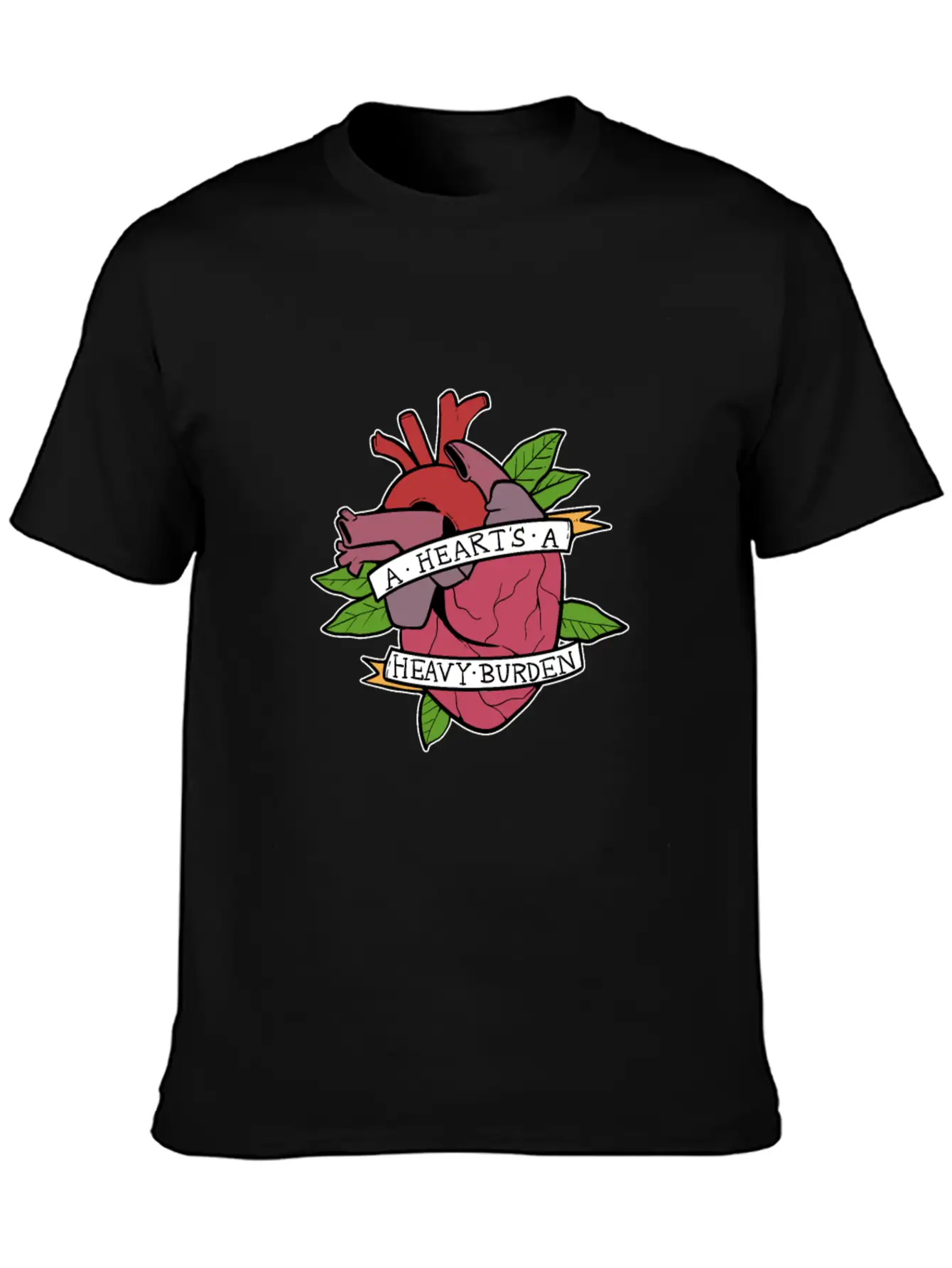Heart Heavy Burden Motivated And Inspired Gift Comfortable Minimalist Graphic Tee – Summer Style Essential