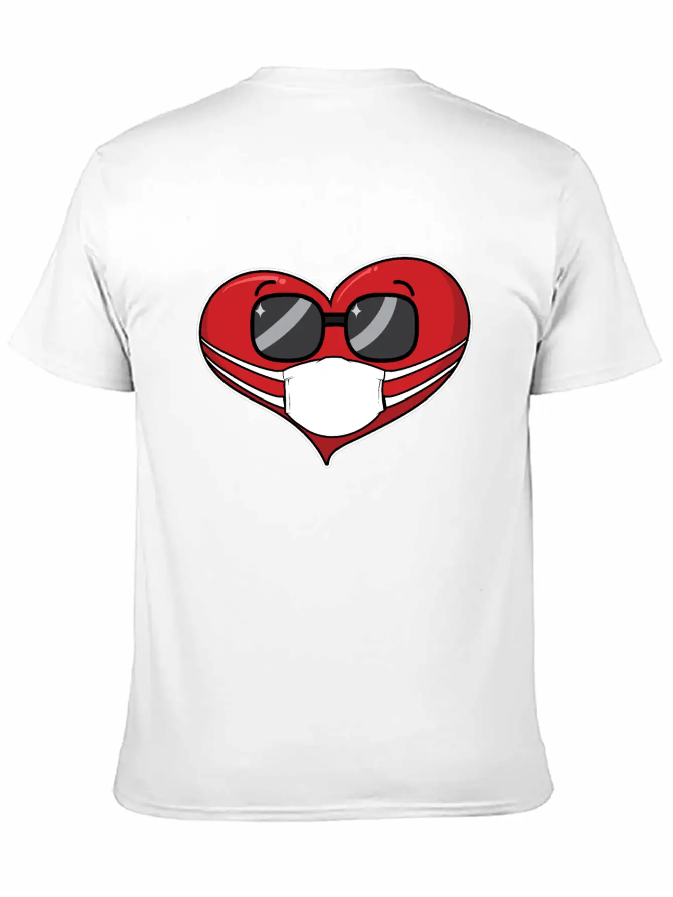 Heart In A Mask Pandemic Valentines Day Timeless Short Sleeve Tee – Comfy And Minimalist Design