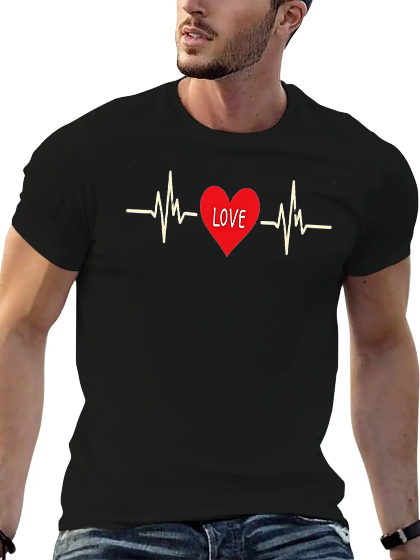 Heart Of Love Basic Graphic T-Shirt – Daily Comfort In Soft Cotton
