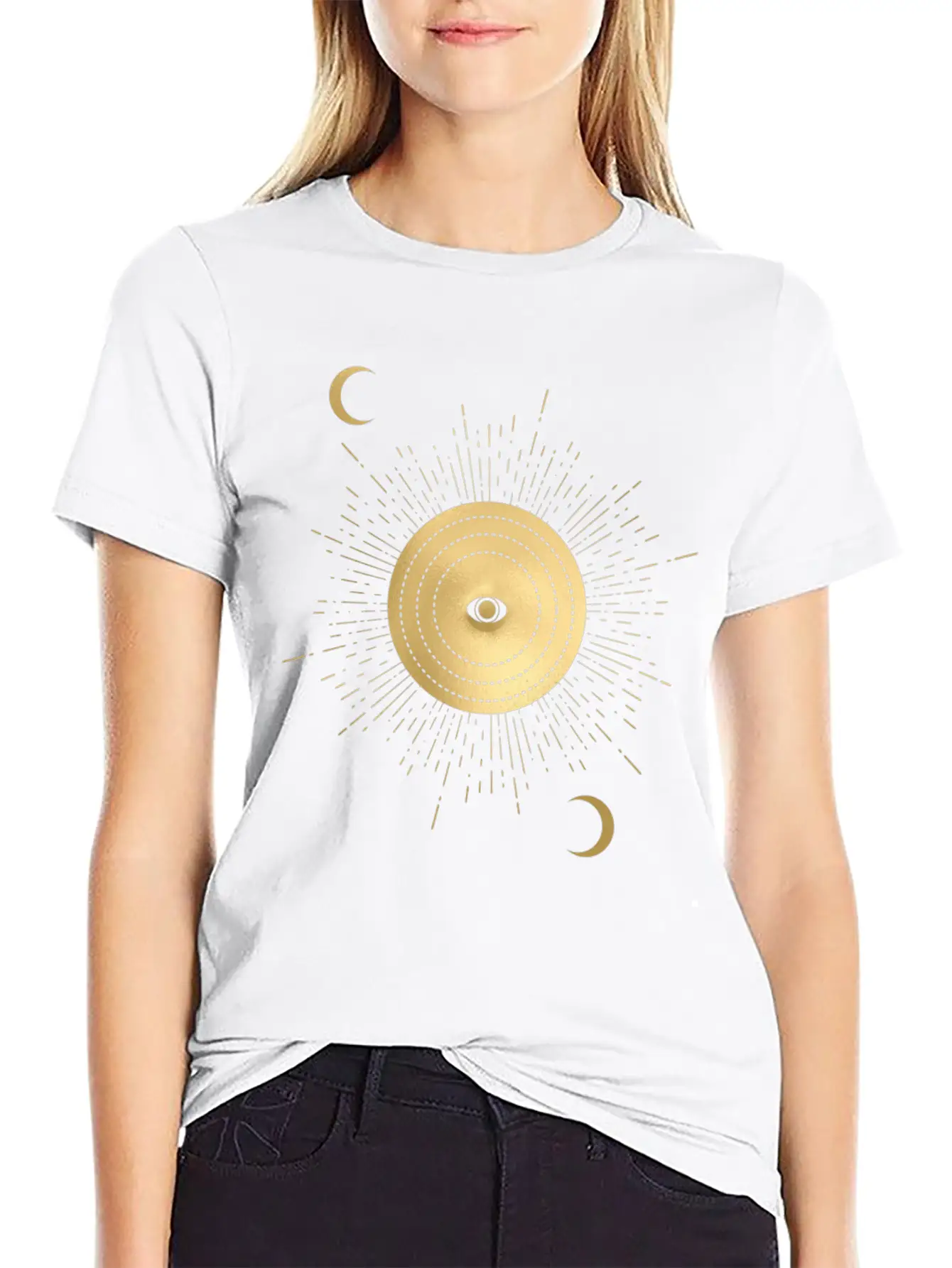 Heart Roses Occult Skullmystic T-shirt Blackcraft Timeless Short Sleeve Tee – Comfy And Minimalist Design