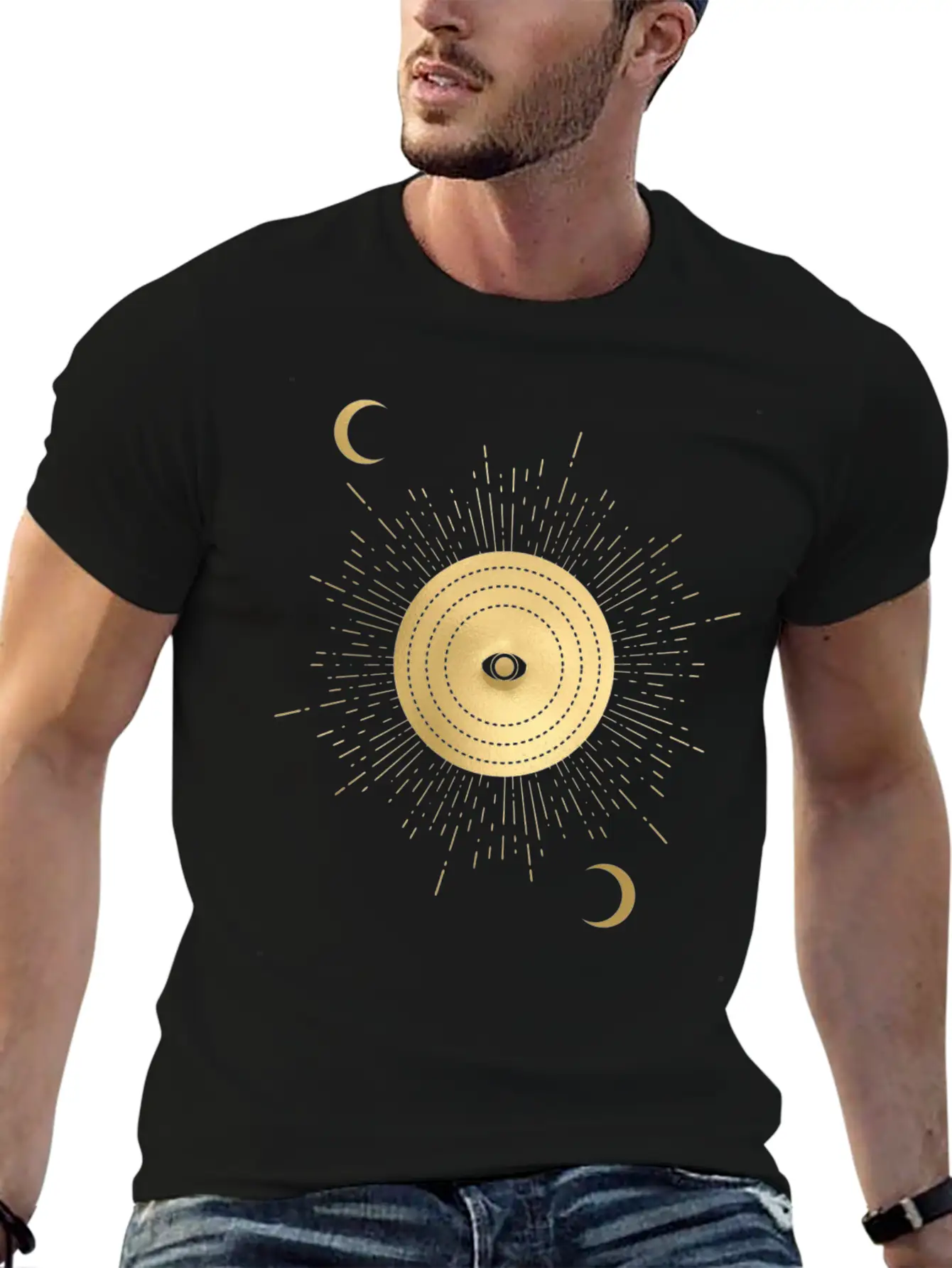 Heart Roses Occult Skullmystic T-shirt Blackcraft Timeless Short Sleeve Tee – Comfy And Minimalist Design
