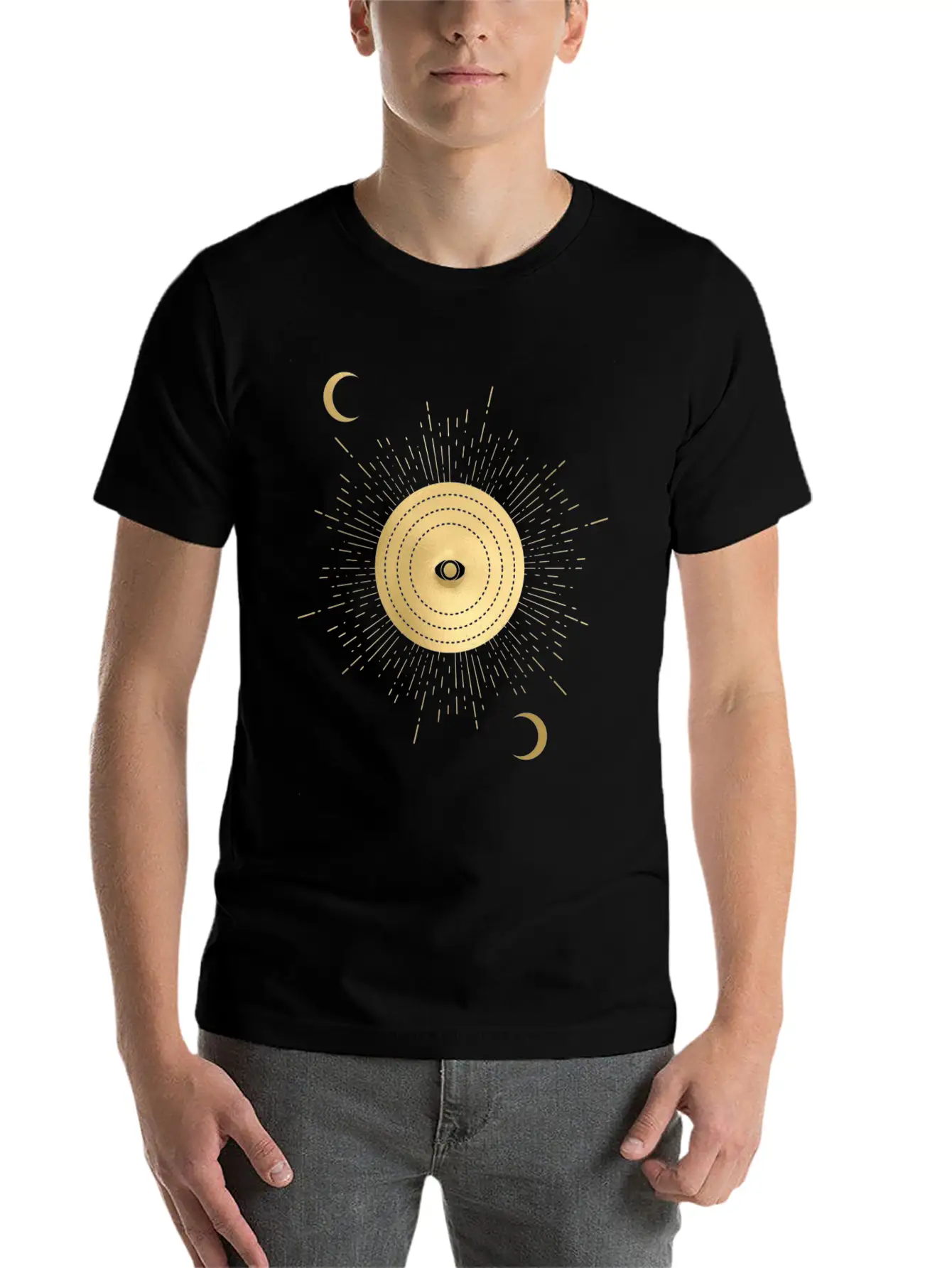 Heart Roses Occult Skullmystic T-shirt Blackcraft Timeless Short Sleeve Tee – Comfy And Minimalist Design