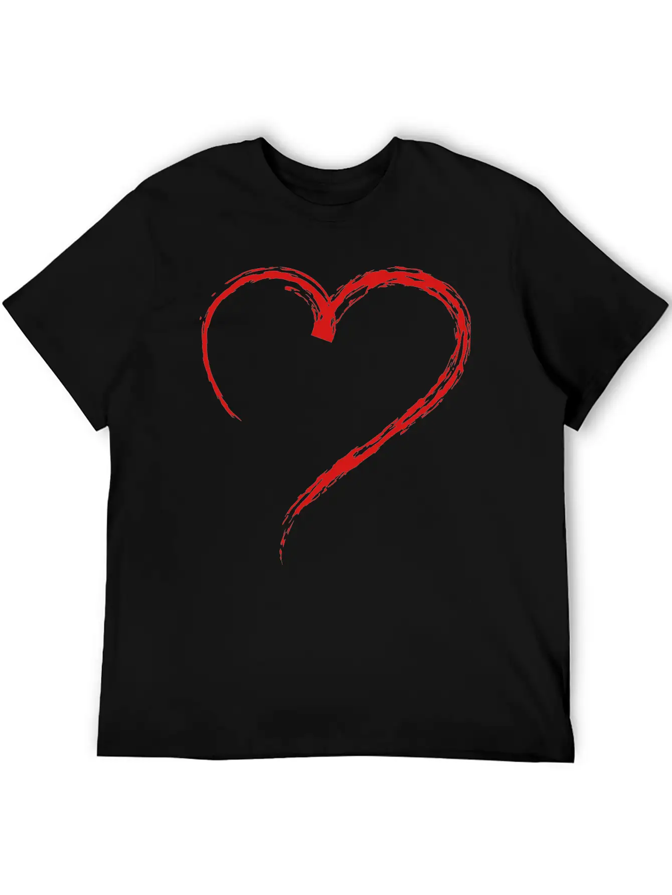 Heart Sketch 1c Stylish Everyday T-Shirt – Unisex Basic Cotton Tee