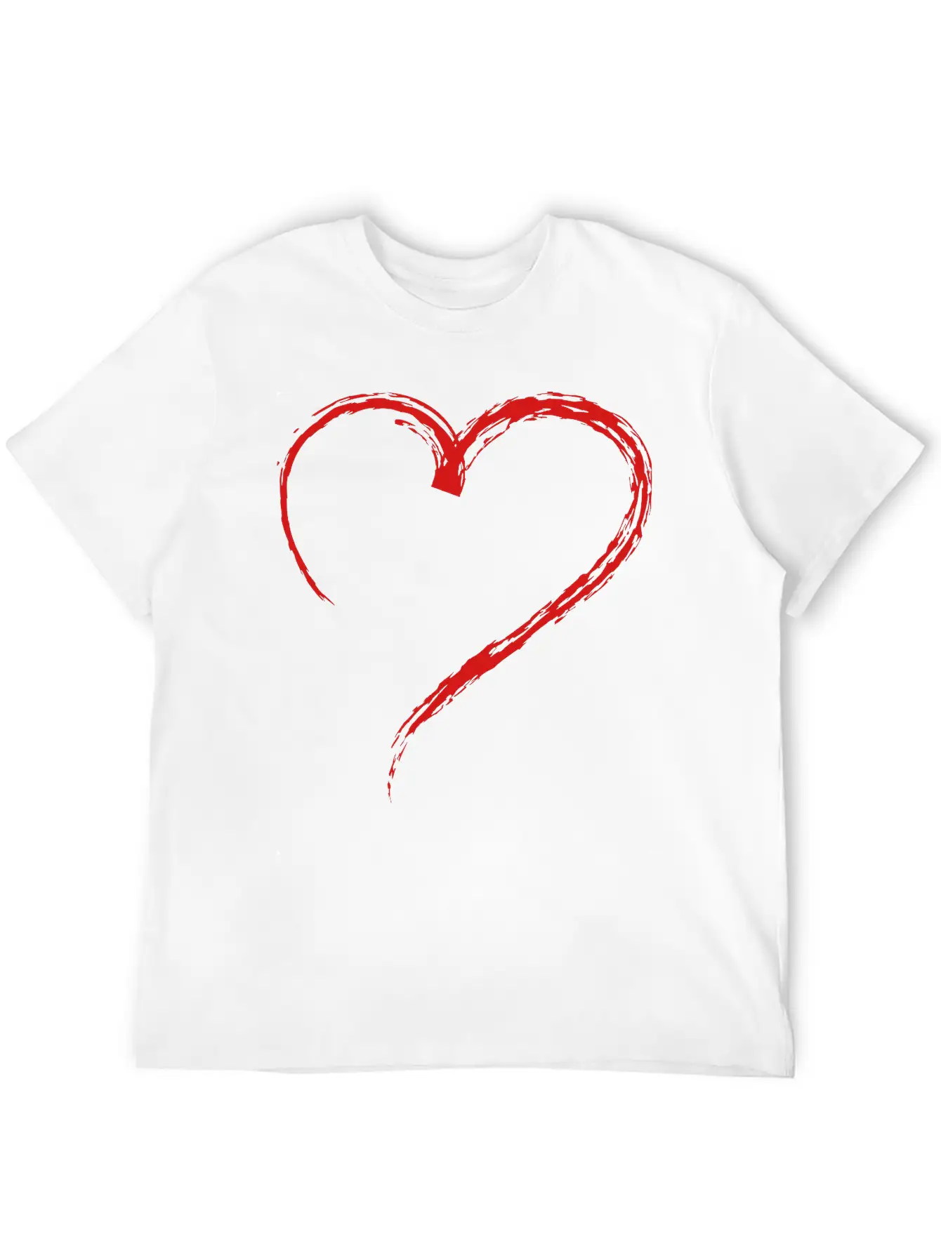 Heart Sketch 1c Stylish Everyday T-Shirt – Unisex Basic Cotton Tee