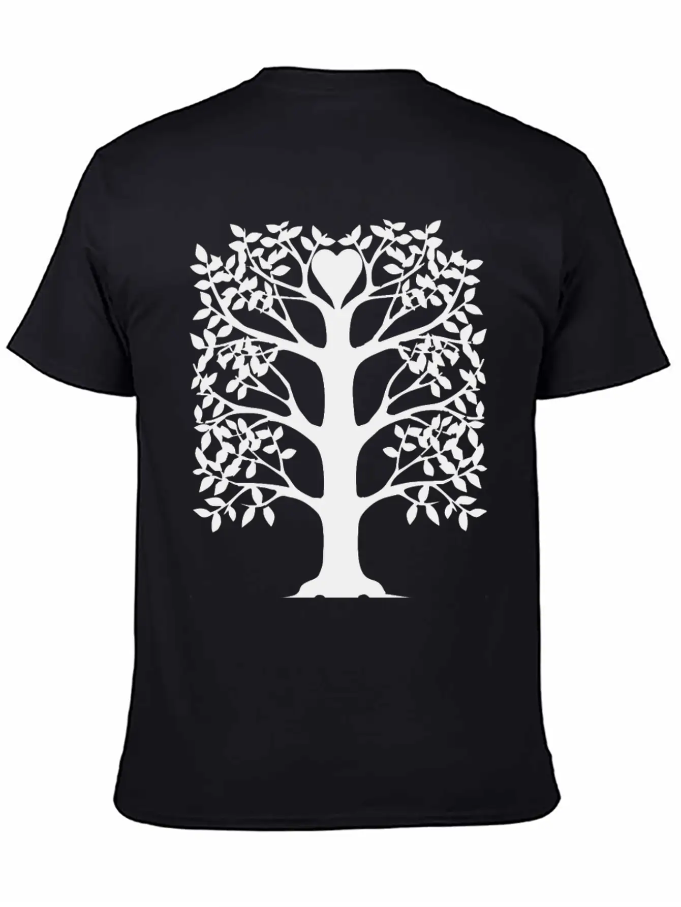 Heart Tree With Roots Unisex Short Sleeve Soft Cotton T-Shirt – Casual Everyday Wear