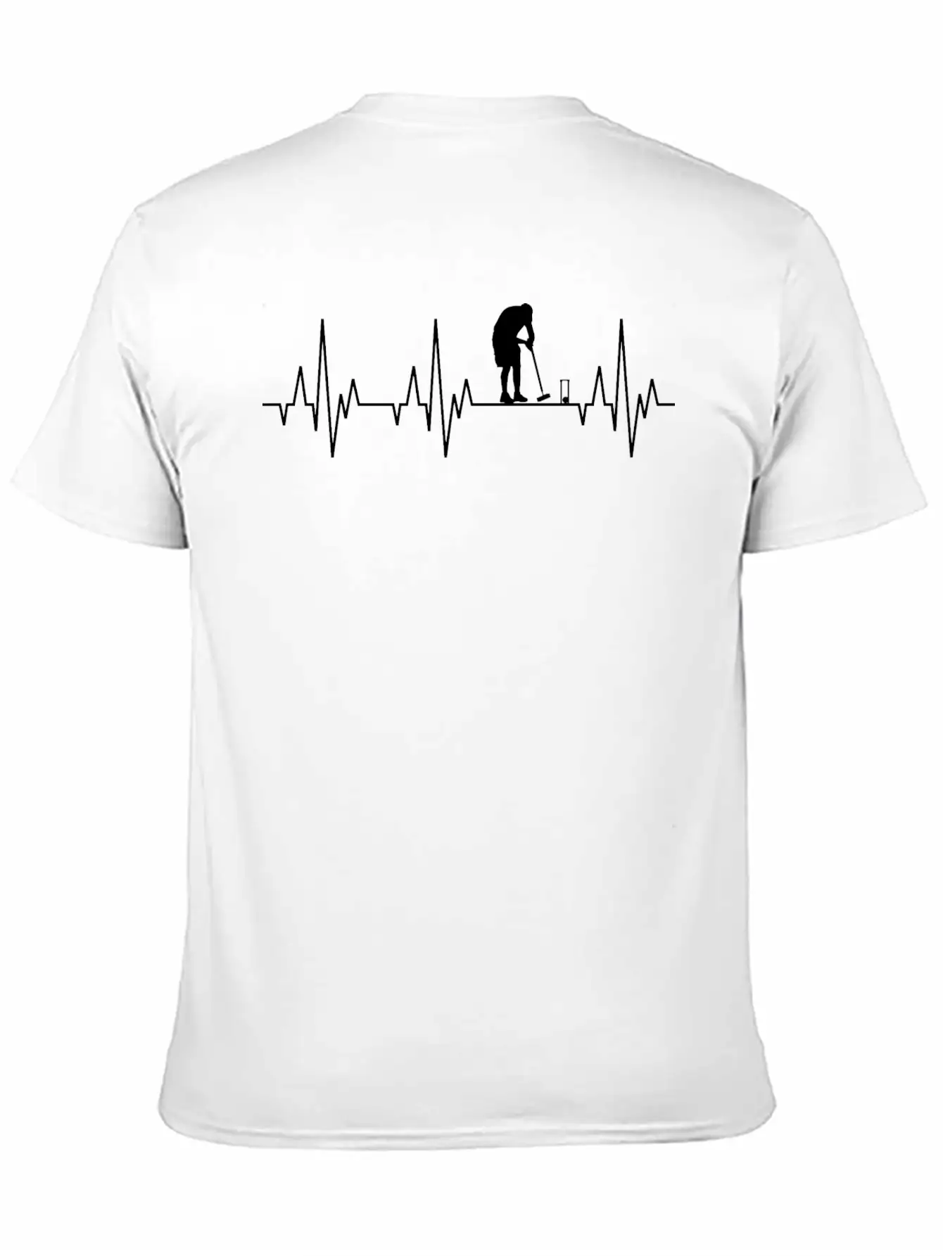 Heartbeat Croquet Crocket Player Game Sports Essential Unisex Summer Tee – Soft Cotton Casual Fit