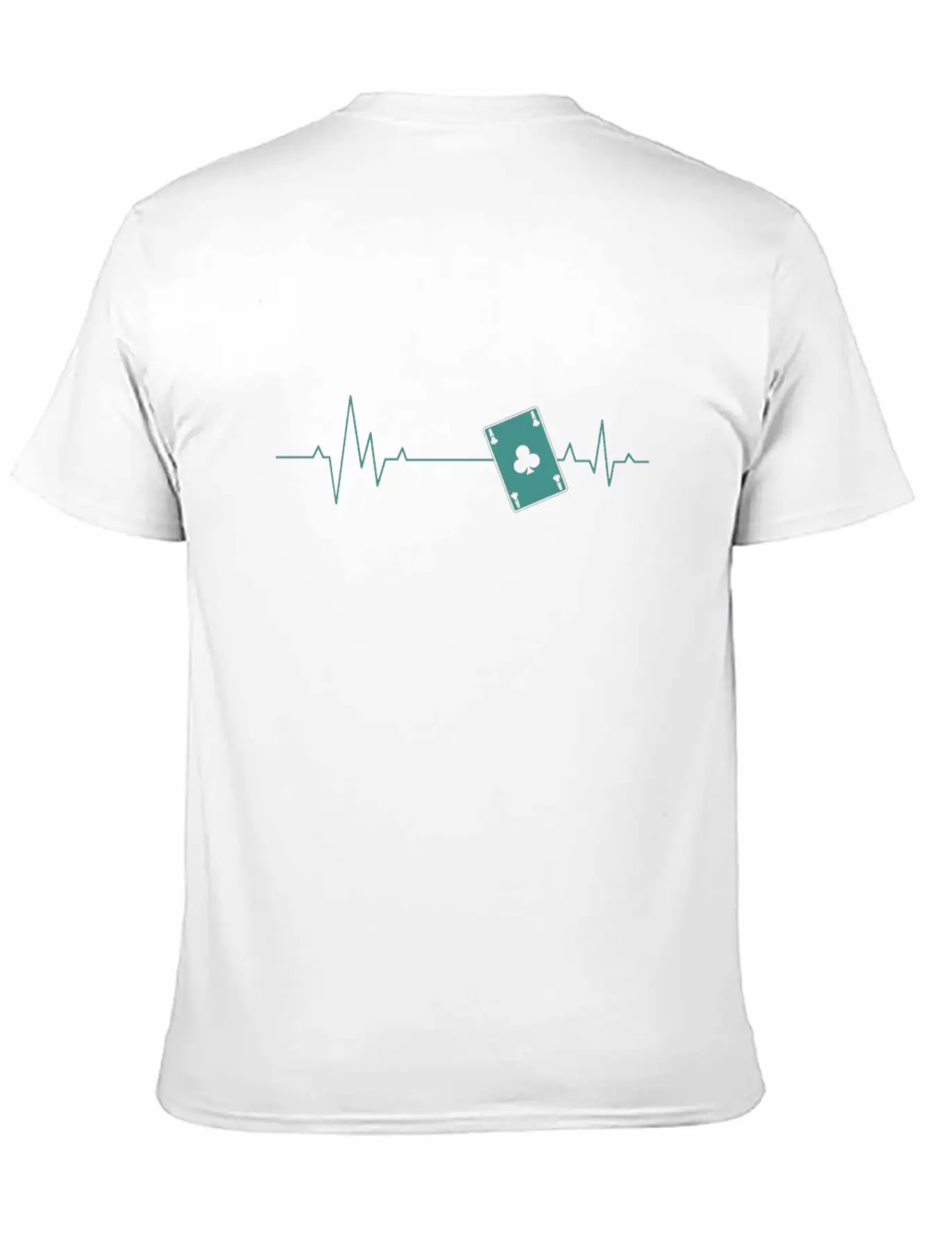 Heartbeat For Playing Skat Card Game Unisex Short Sleeve Soft Cotton T-Shirt – Casual Everyday Wear