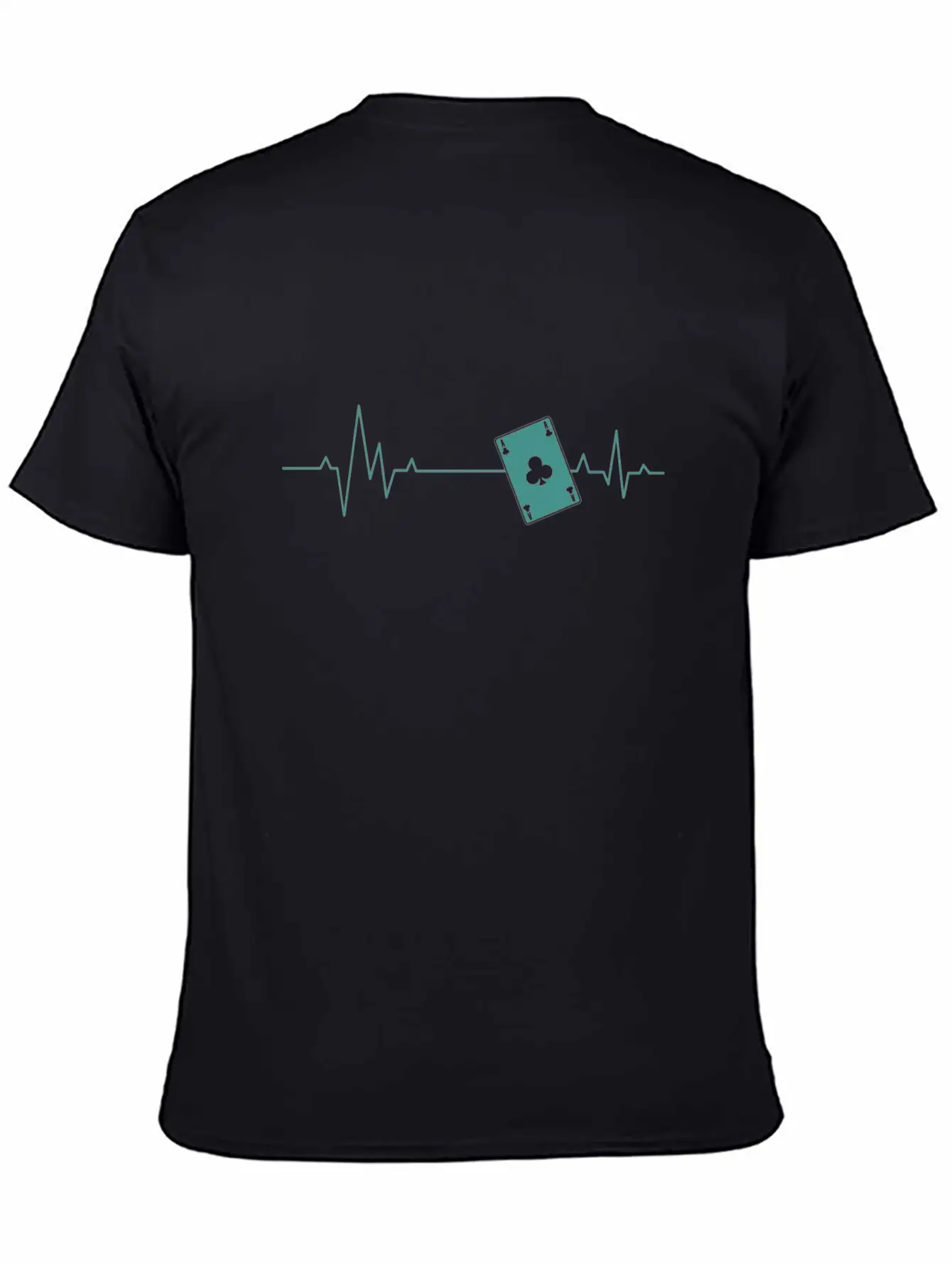 Heartbeat For Playing Skat Card Game Unisex Short Sleeve Soft Cotton T-Shirt – Casual Everyday Wear