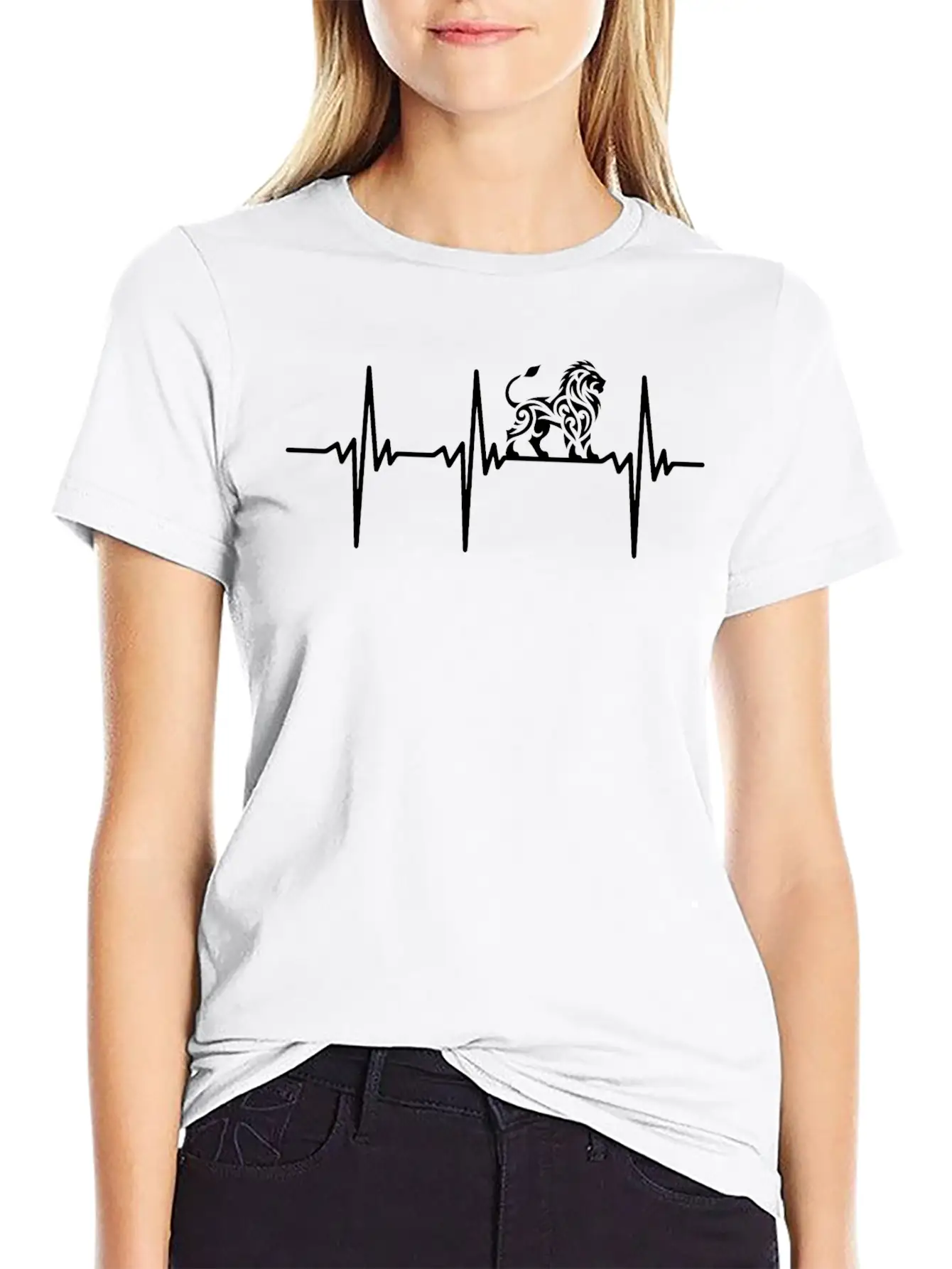 Heartbeat For Proud Tattoo Lions Stylish Everyday T-Shirt – Unisex Basic Cotton Tee
